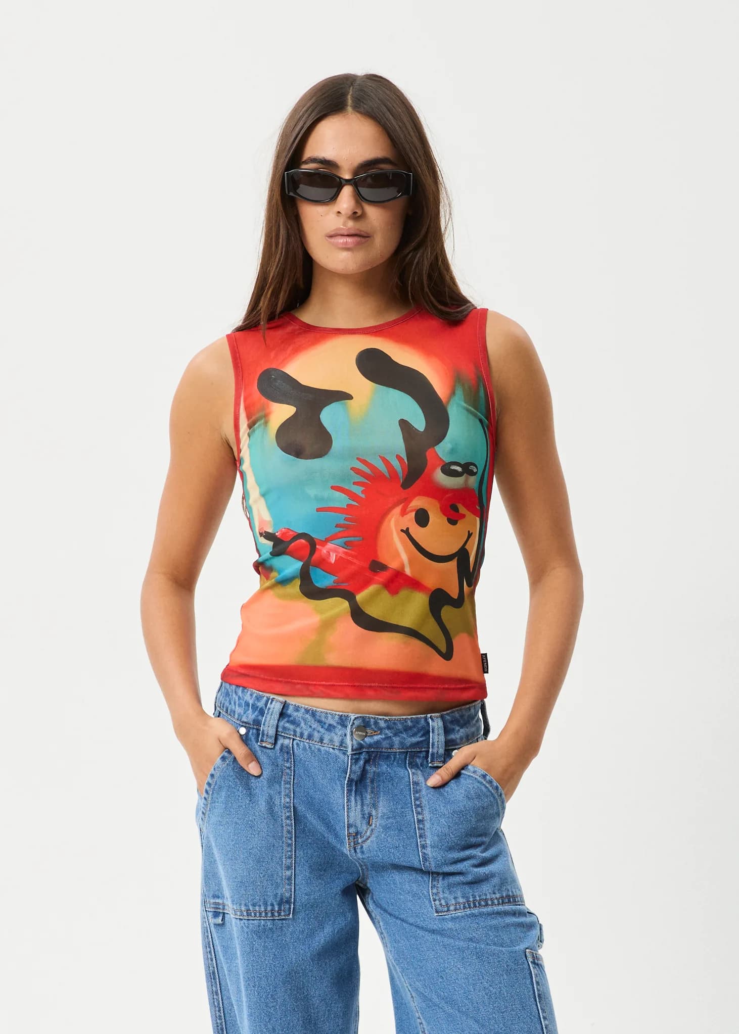 Womens Apocalypso - Sheer Tank - Multi