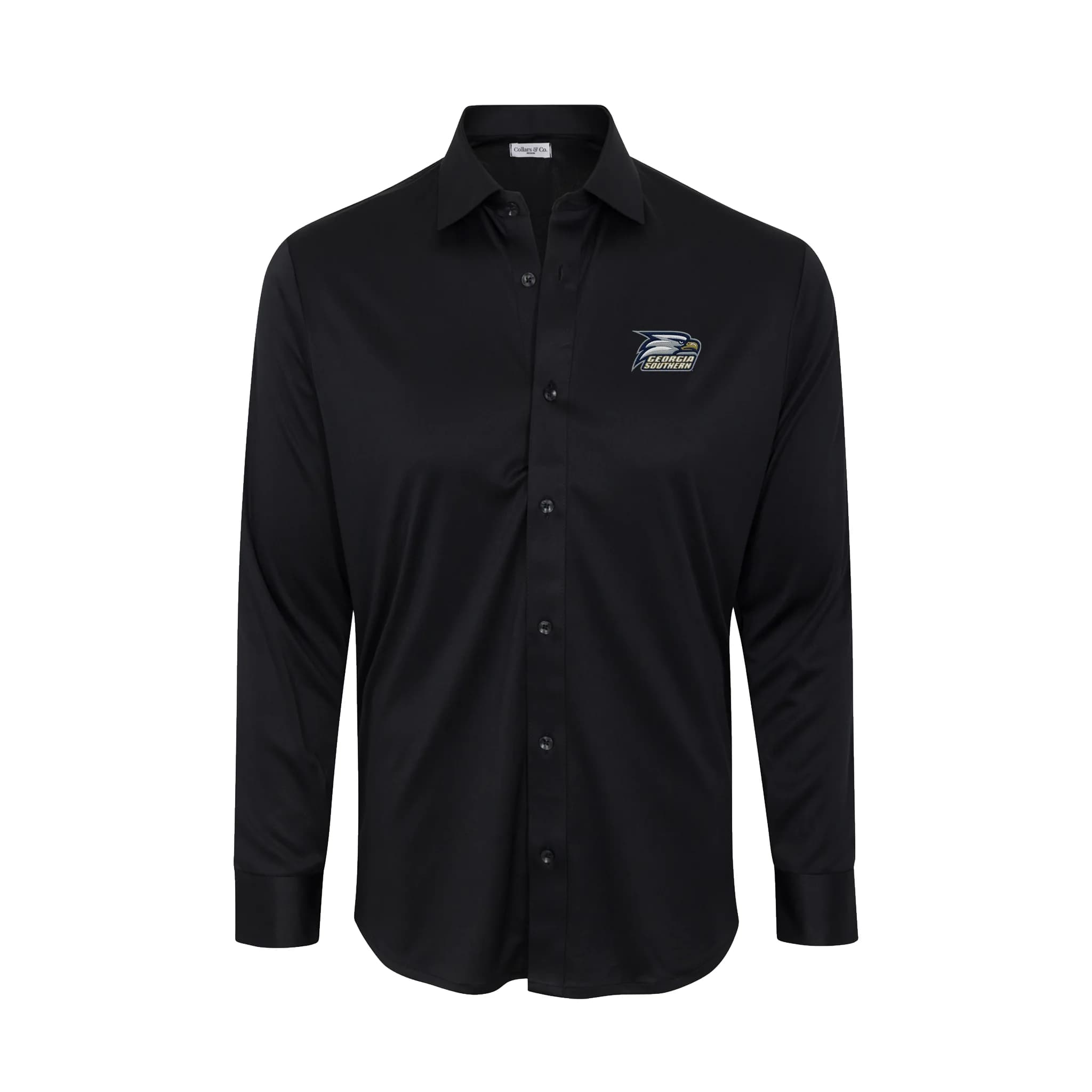 Georgia Southern Quattro Flex Dress Shirt with Semi-Spread Collar