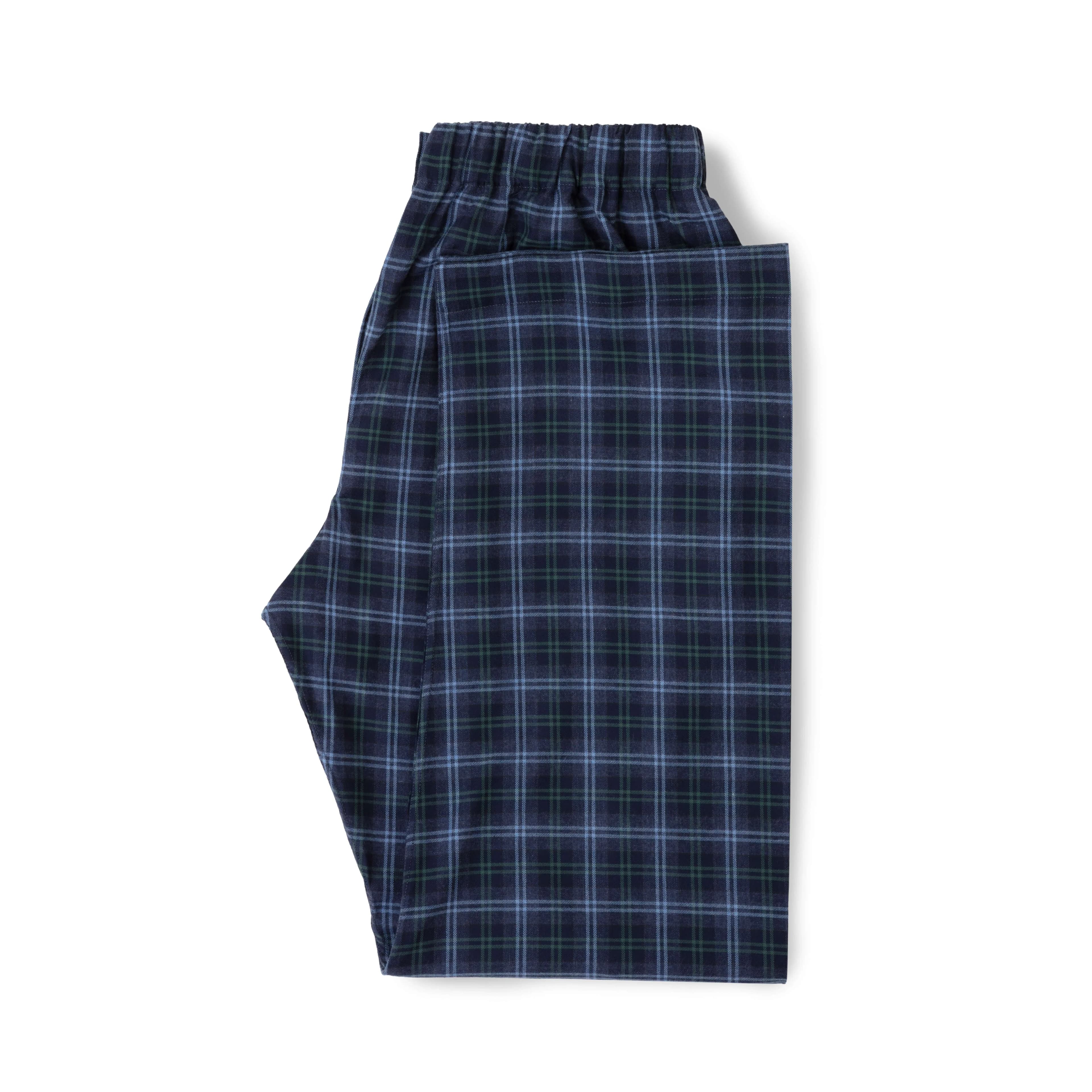 Tartan Brushed Cotton Pyjama Bottoms - New
