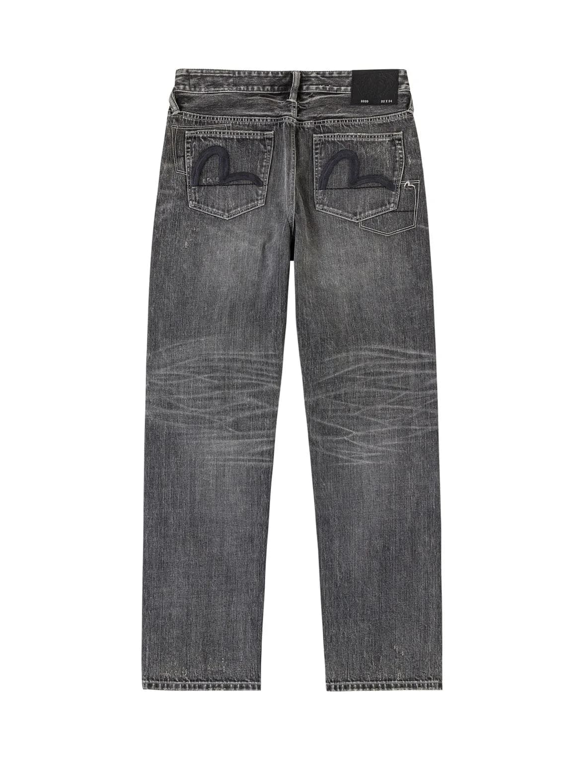 Black Palette Seagull Embroidery Jeans