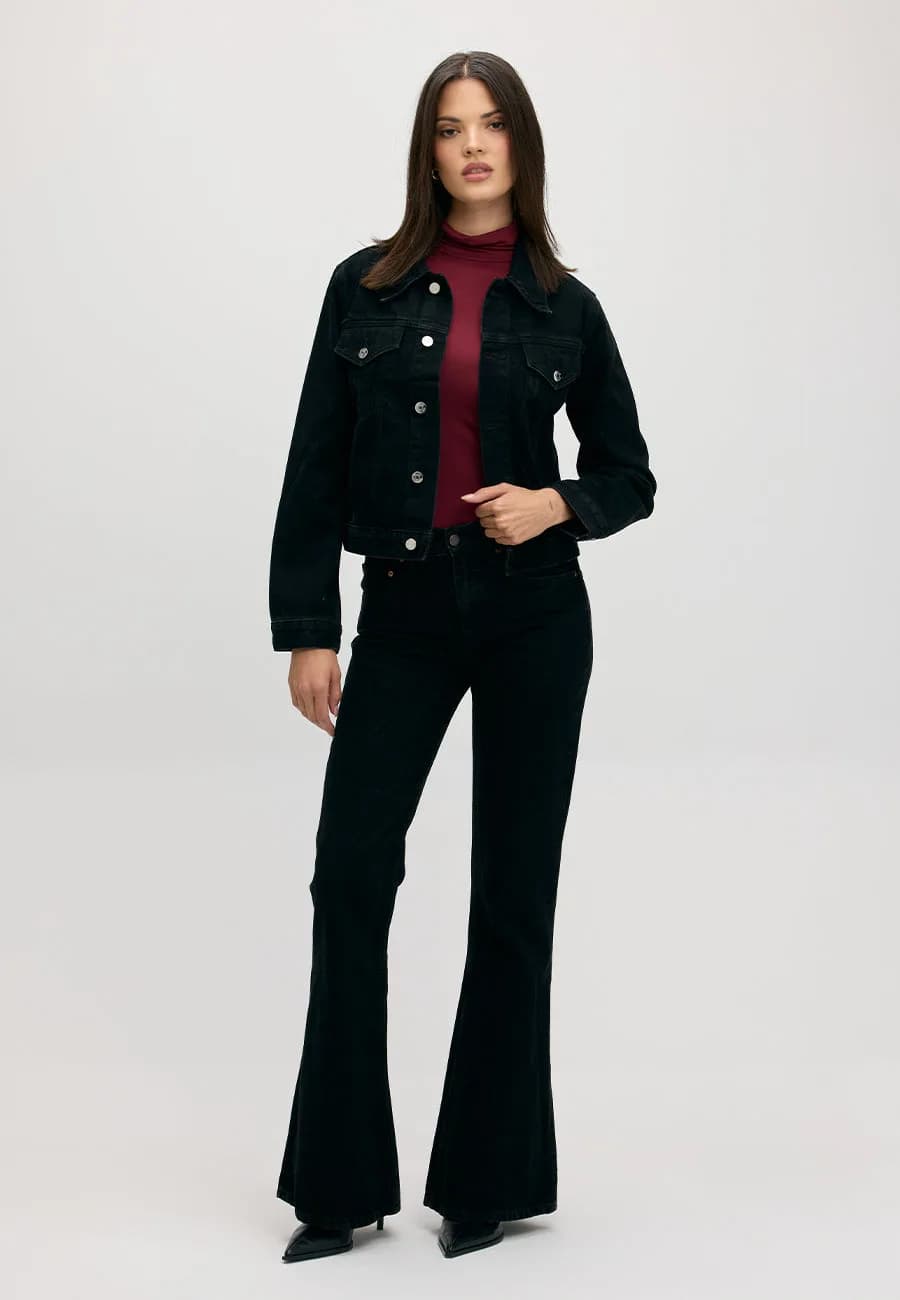 Atlanta Mid Rise Flare - Onyx