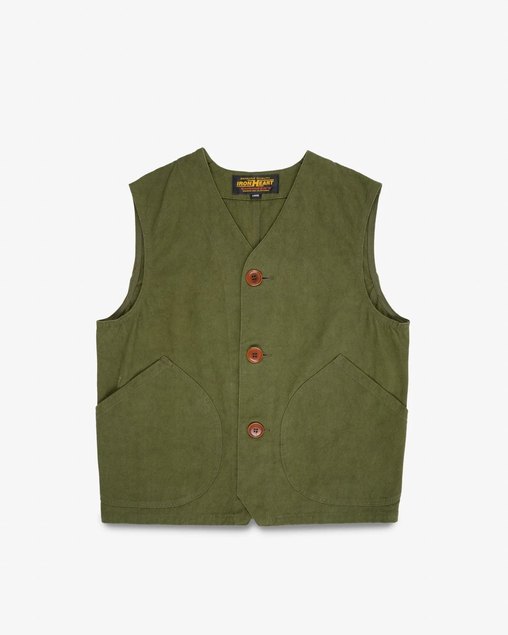 12oz Duck Canvas Hunting Vest - Olive