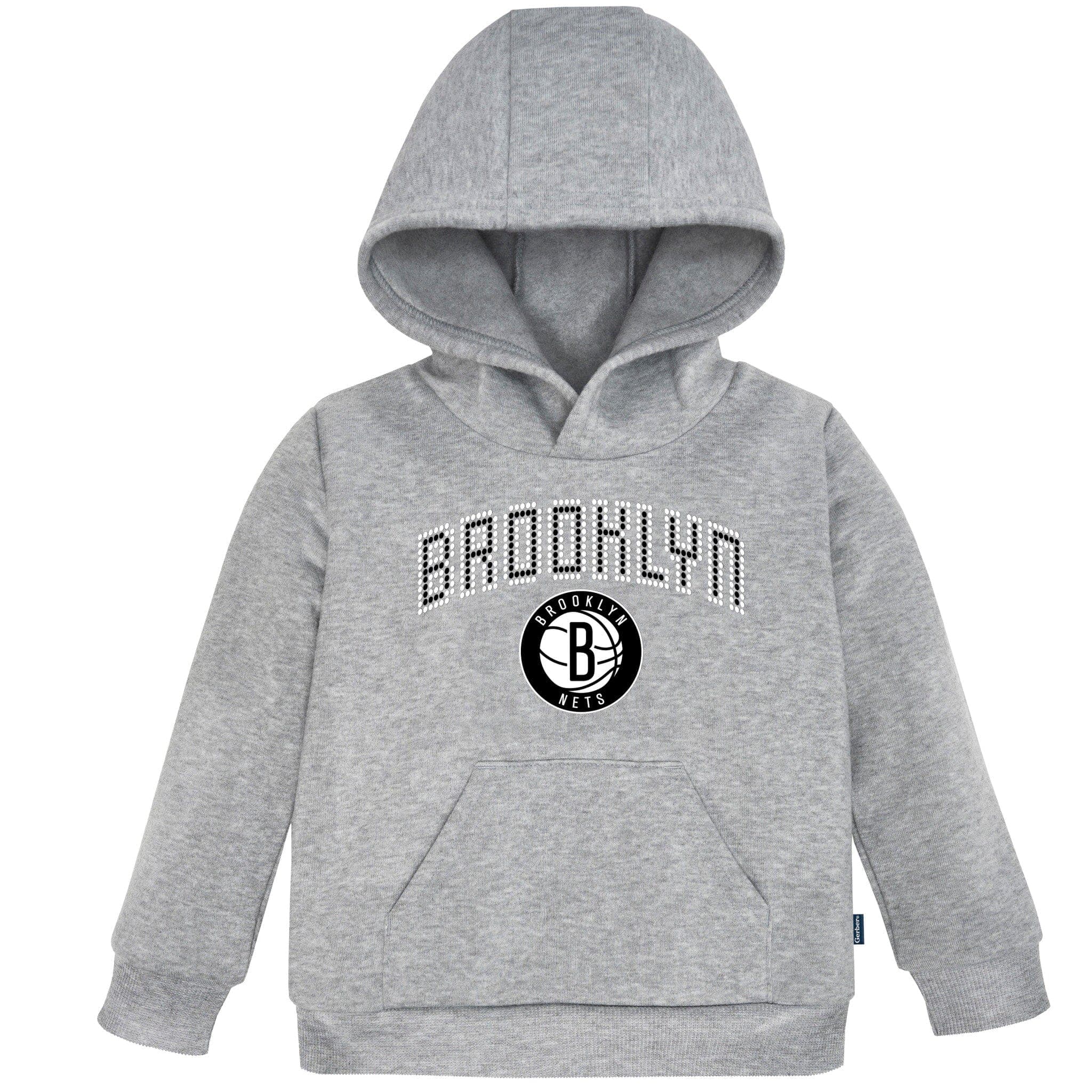 Infant & Toddler Neutral Gray Brooklyn Nets Hoodie