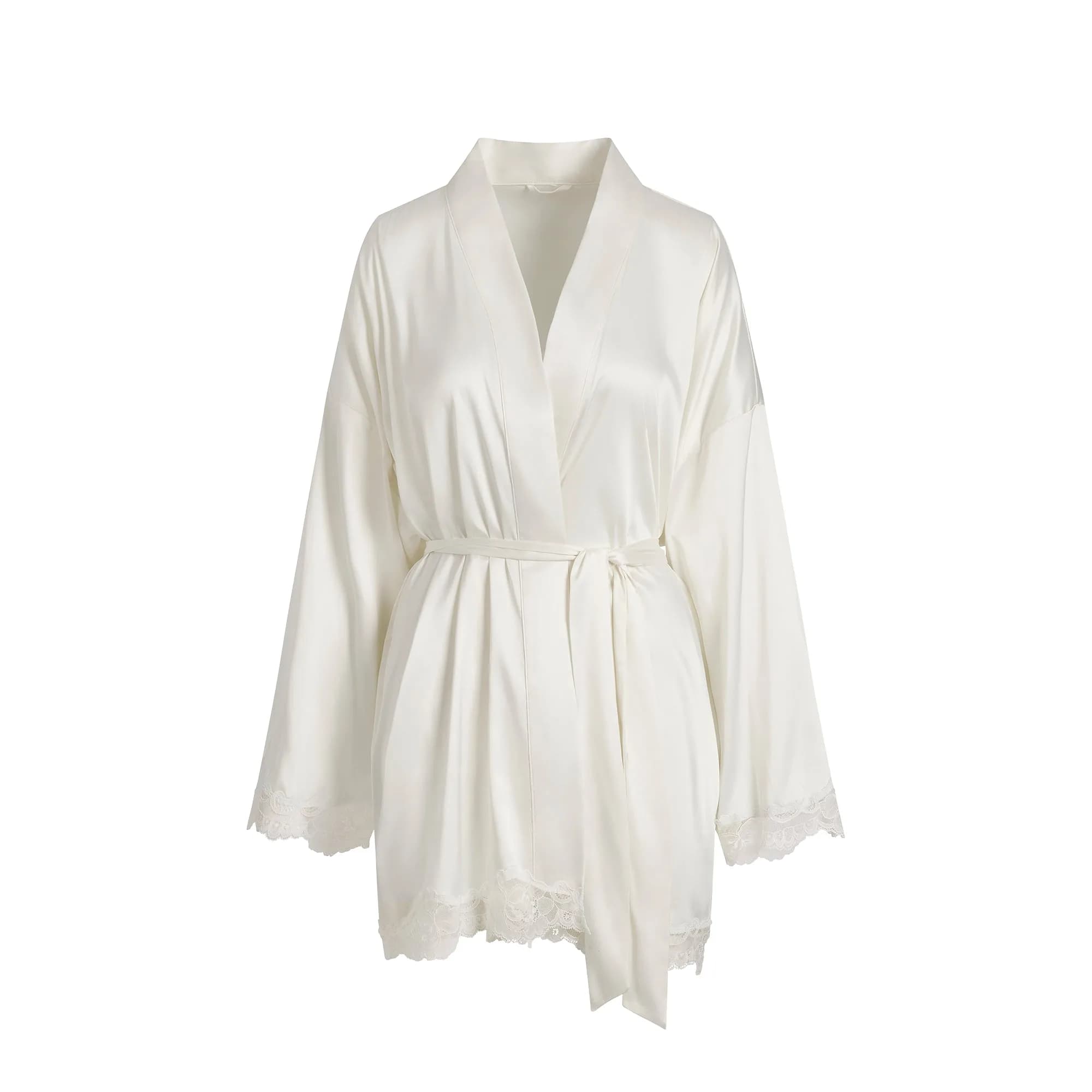 Woven Shine Lace Robe