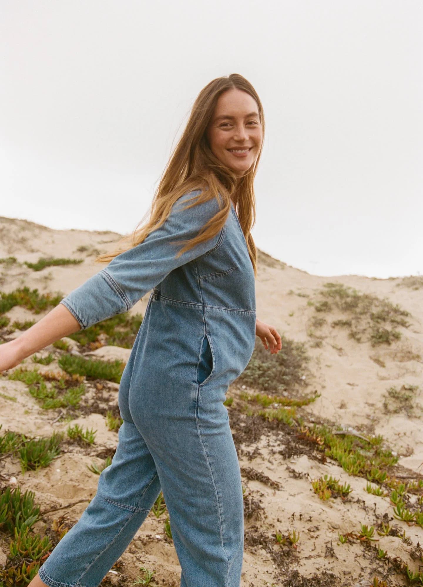 The Drapey Denim Easy-nurse Jumpsuit