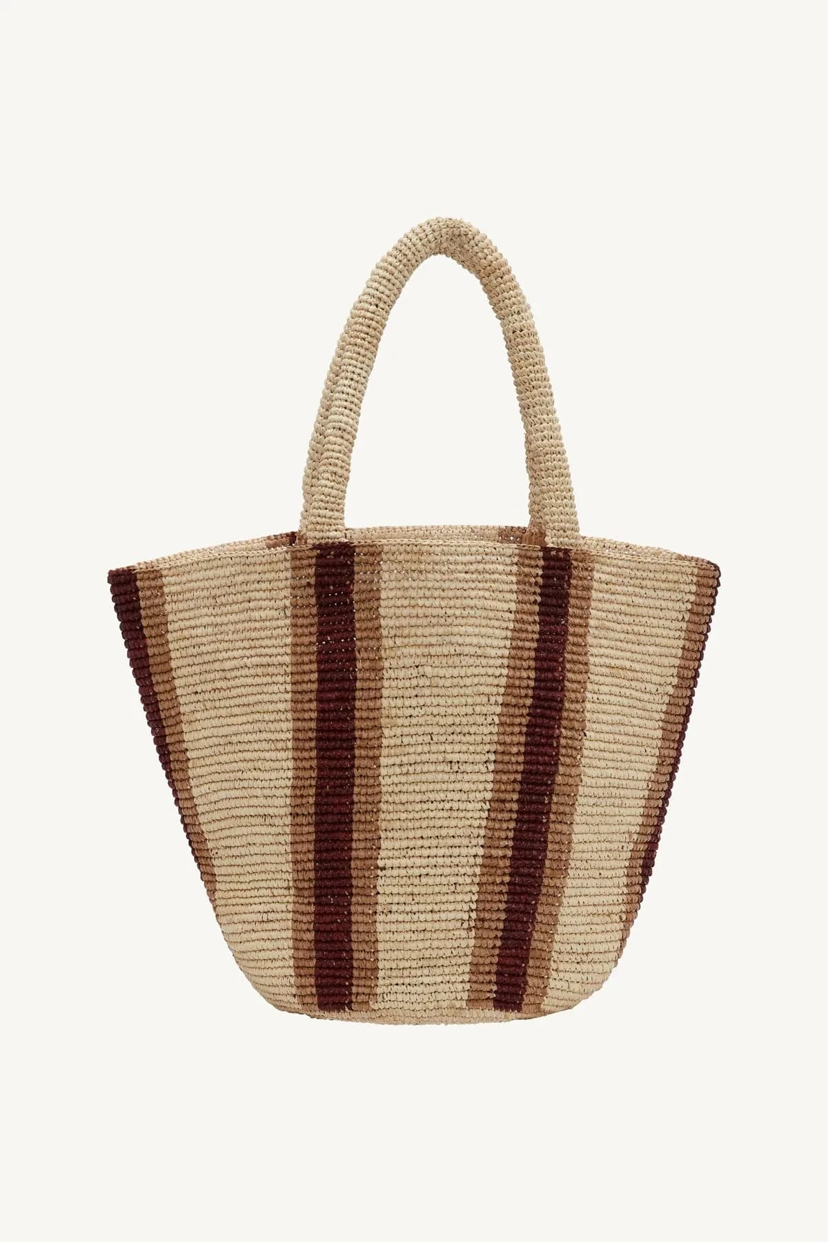 Avalon Tote - Chocolate Brown Raffia