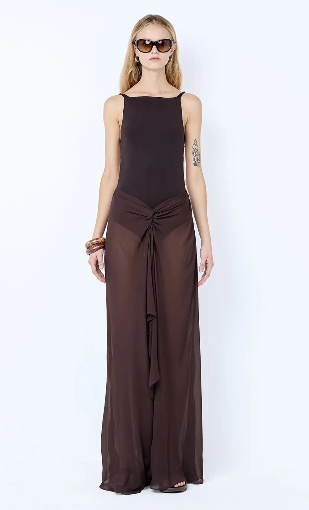 SOLENNE BACKLESS MAXI DRESS