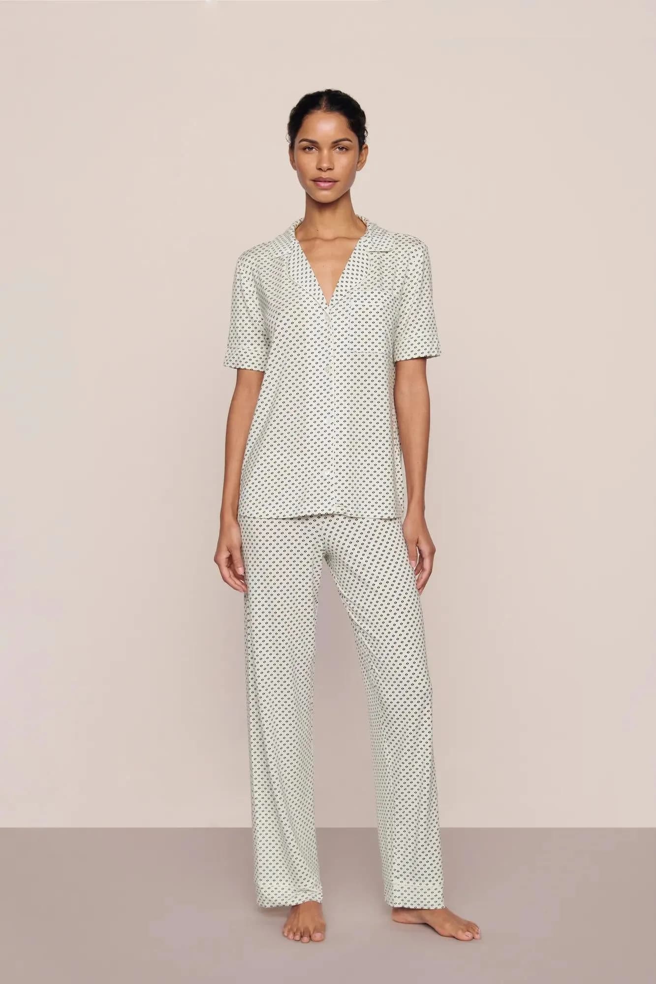 Gisele Printed TENCEL™ Modal Short Sleeve Pant PJ Set