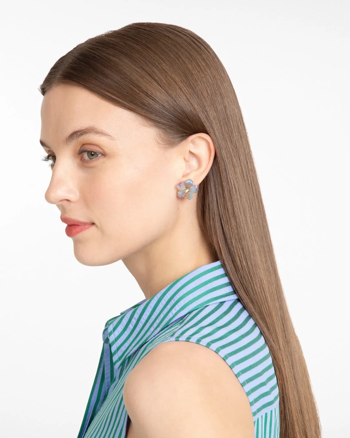 Blue Flower Earrings