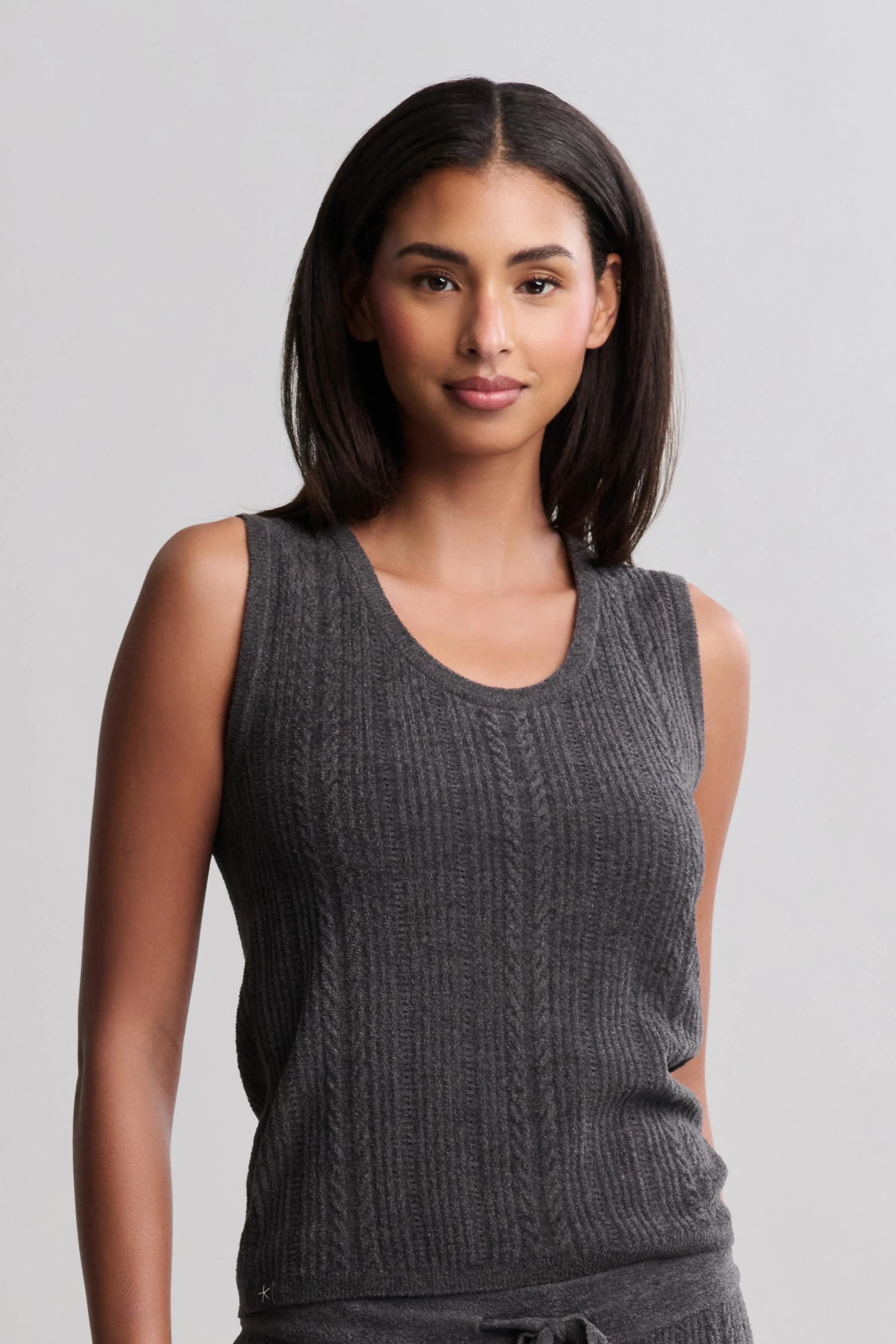 CozyChic Ultra Lite® Cable Knit Tank