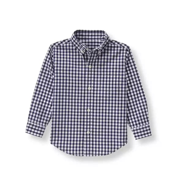 Gingham Poplin Shirt