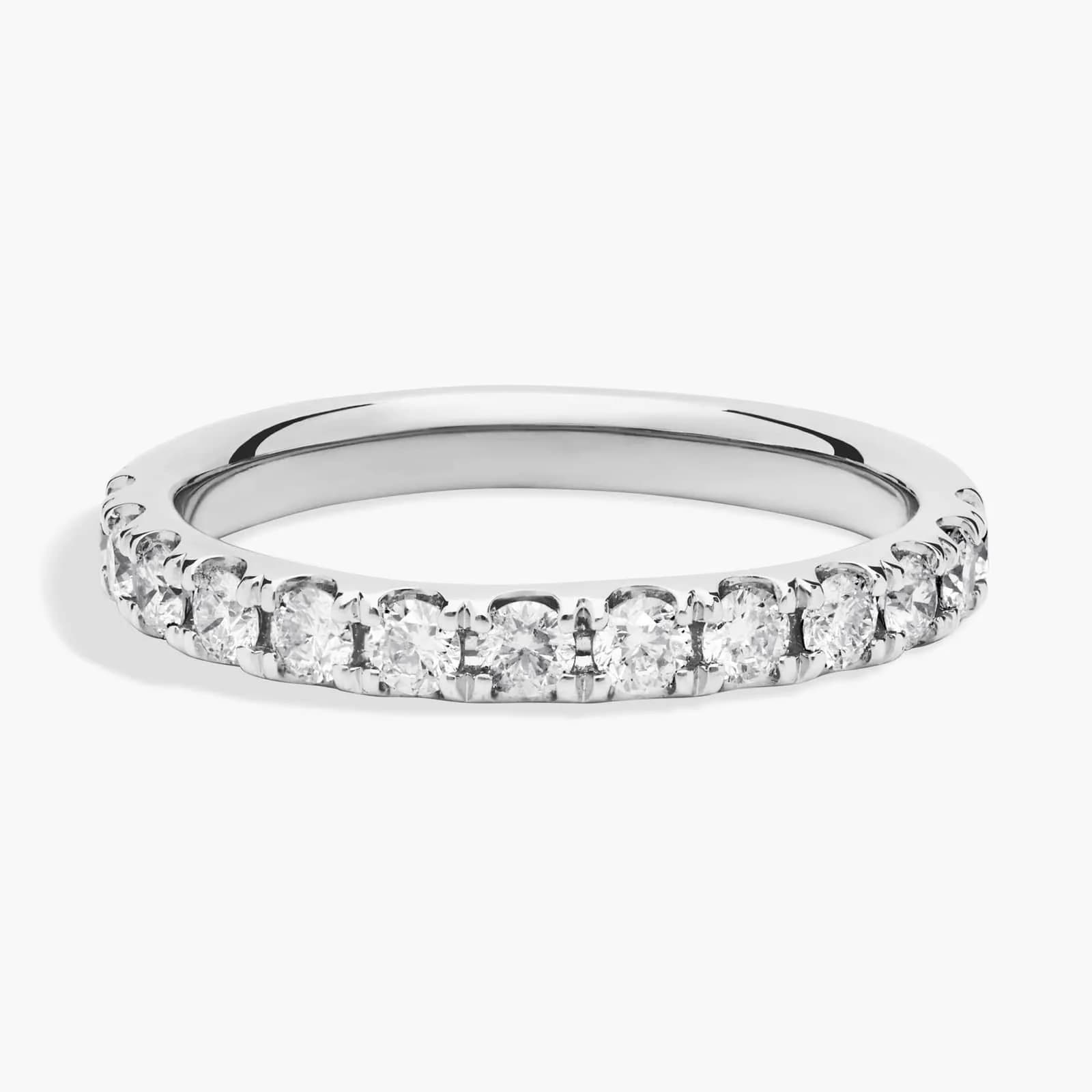 Riviera Pavé Diamond Ring In Platinum