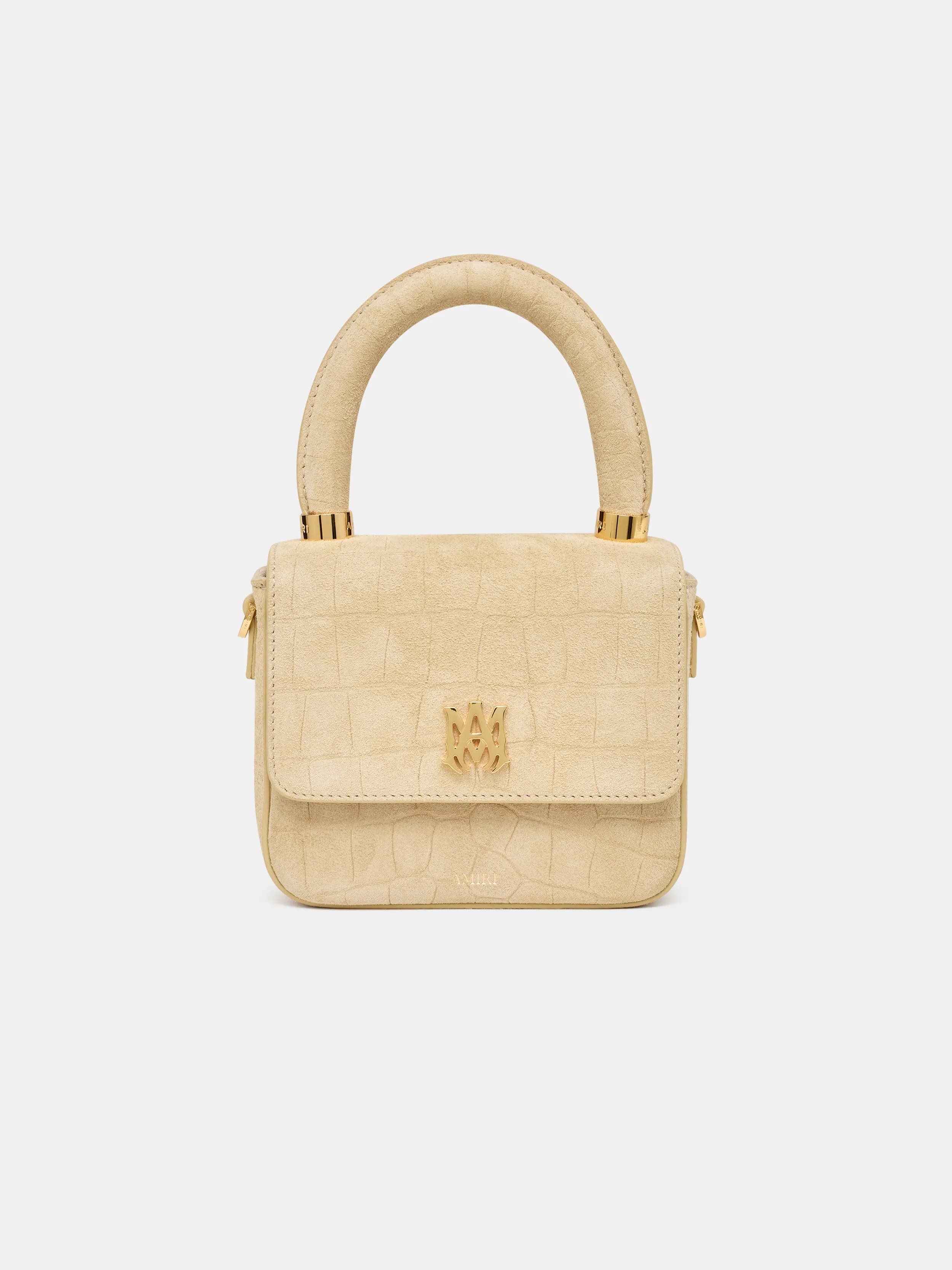 WOMEN'S CROC SUEDE MICRO MA BAG - Taupe