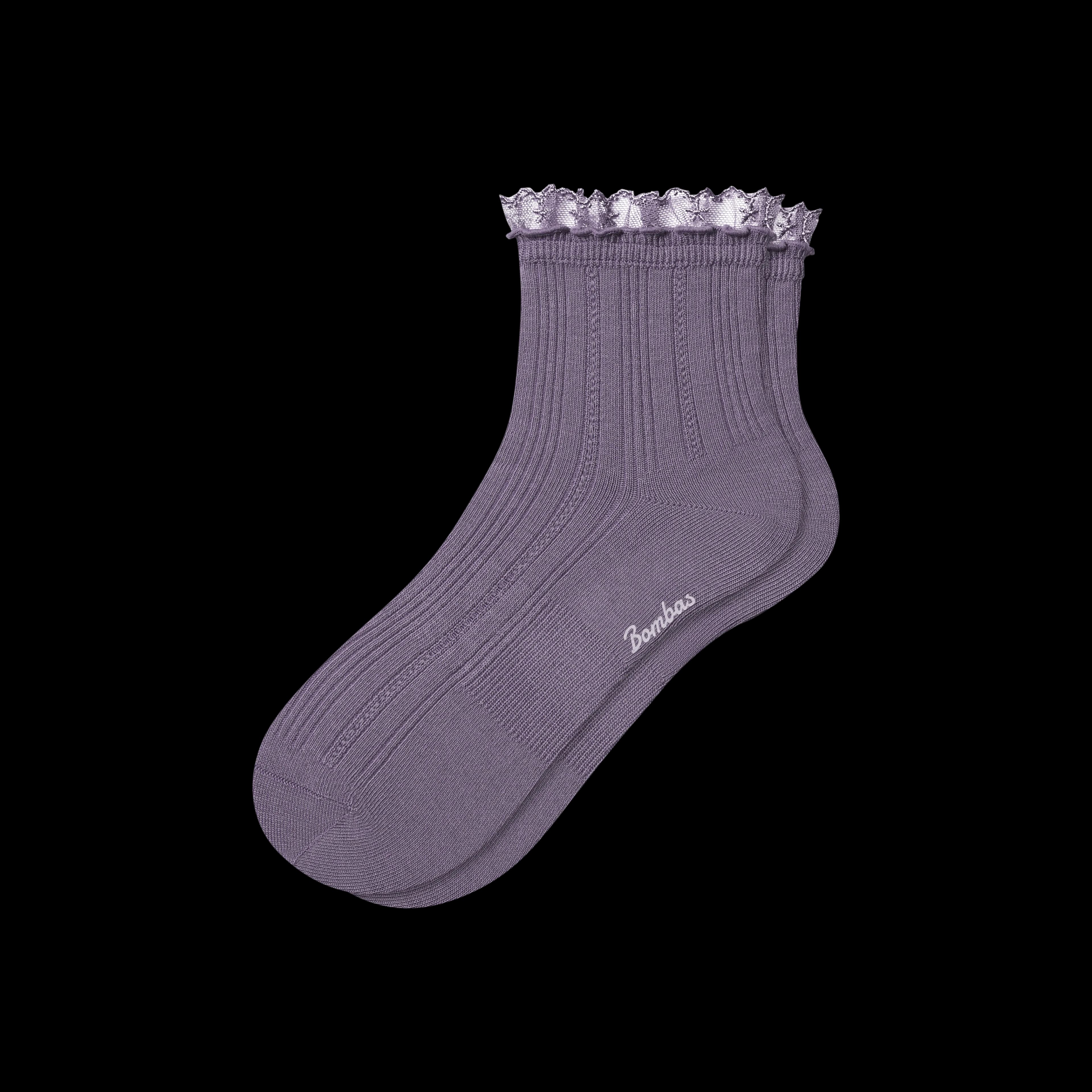 Women's Ruffle Lace Quarter Socks