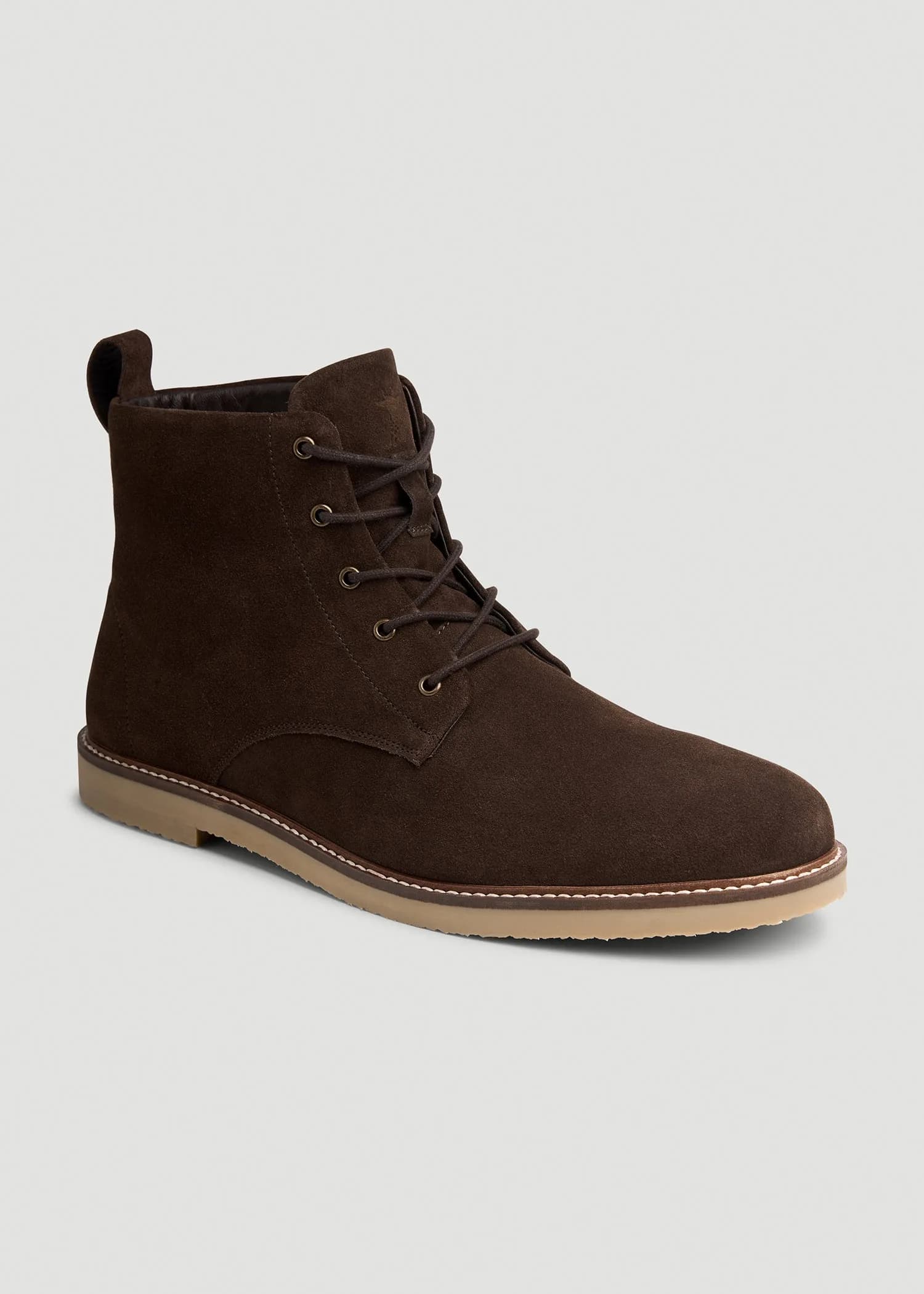 Suede Crepe Sole Boots for Tall Men
