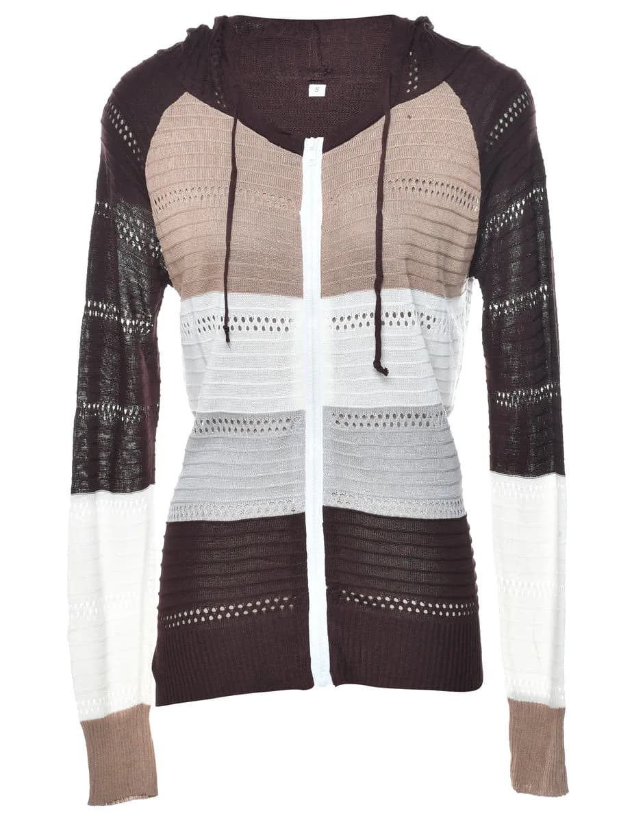 Vintage Hooded Jumper - S