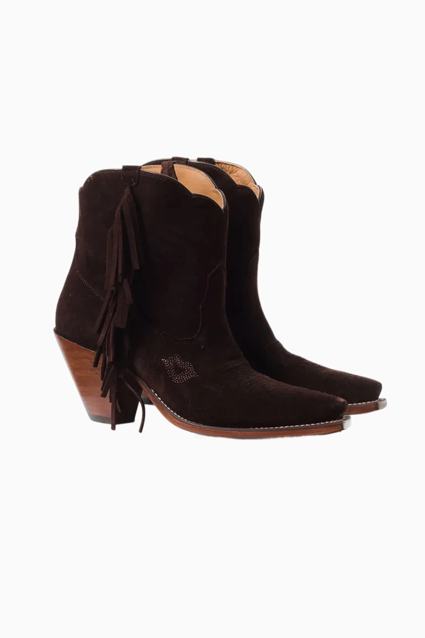 Spirit Fringe Suede Booties