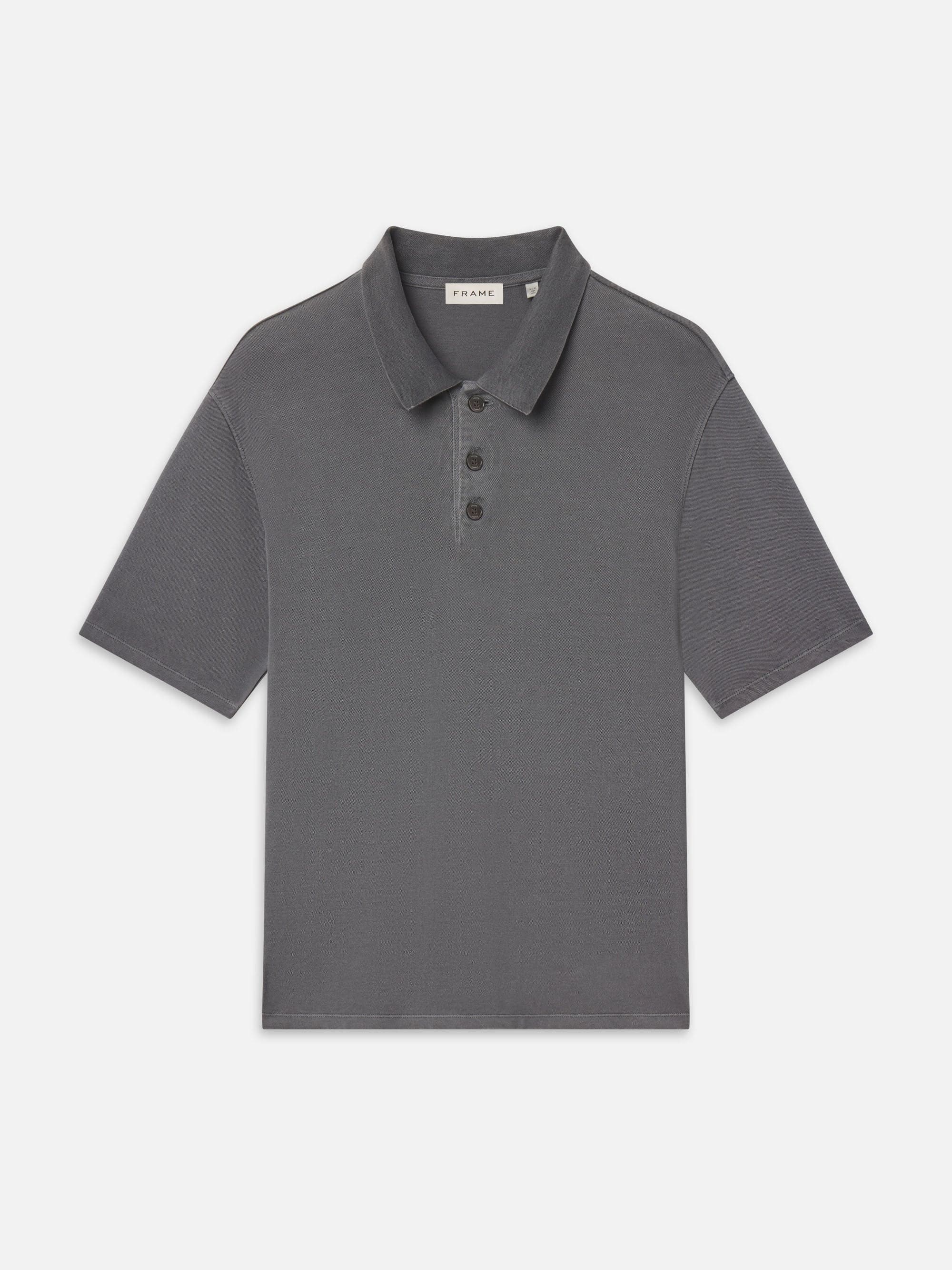 Washed Light Pique Polo - Antique Modern Grey
