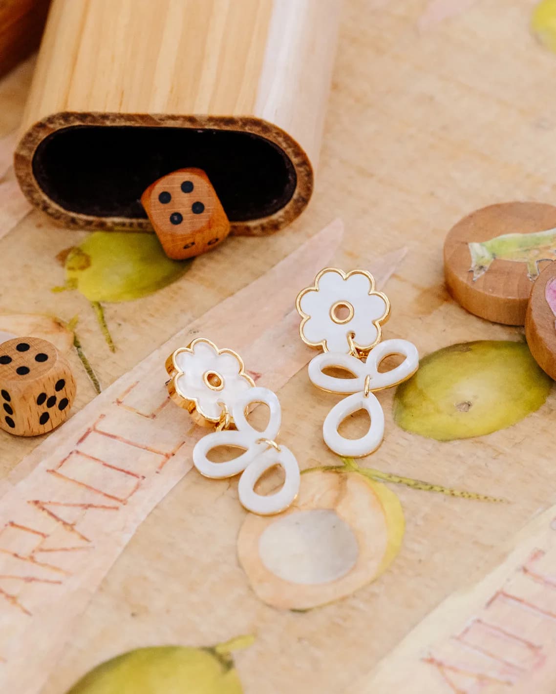 Acetate Petal Earrings