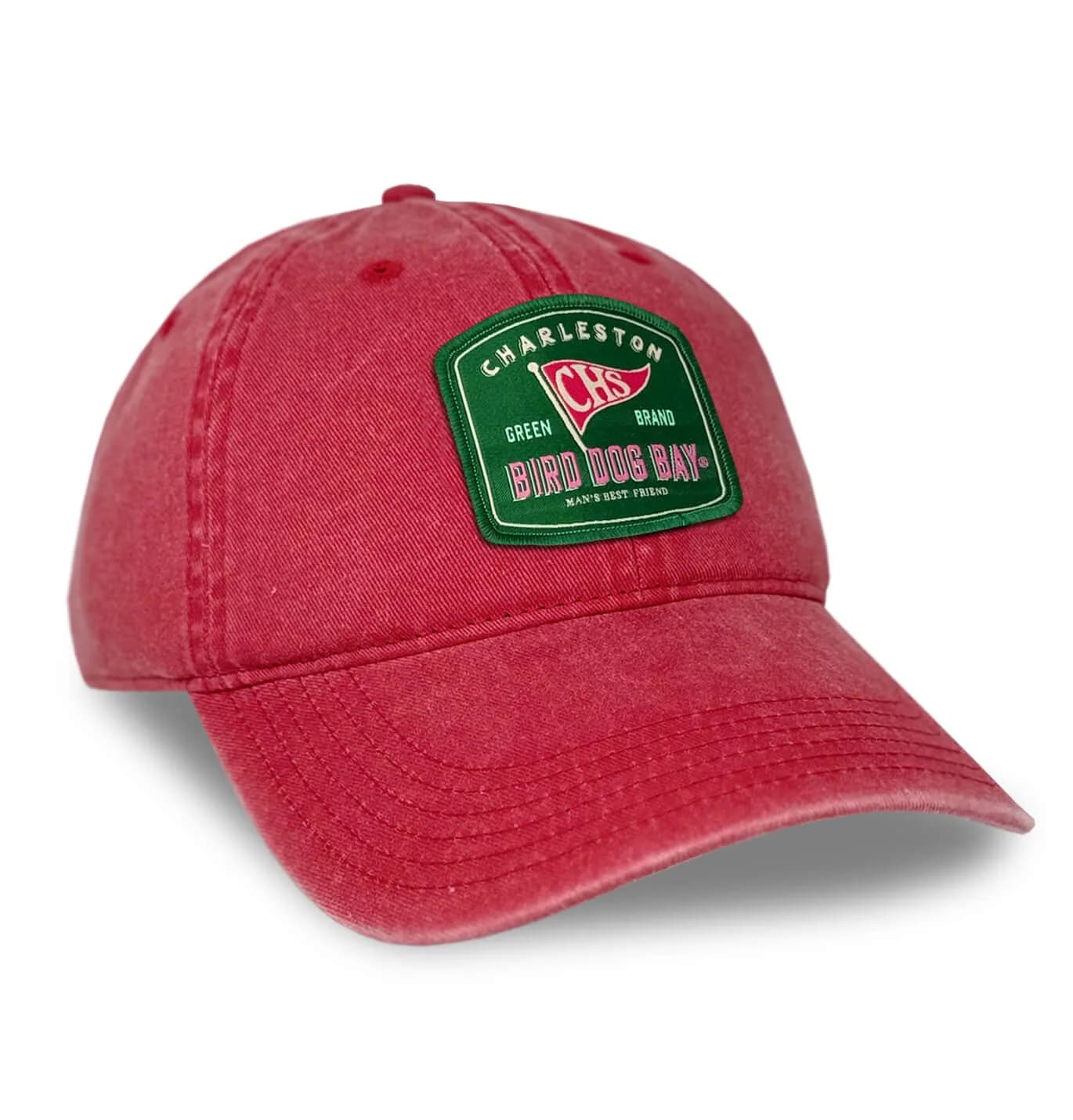 Charleston Burgee: Sportsman Cotton Twill Cap - Redbone