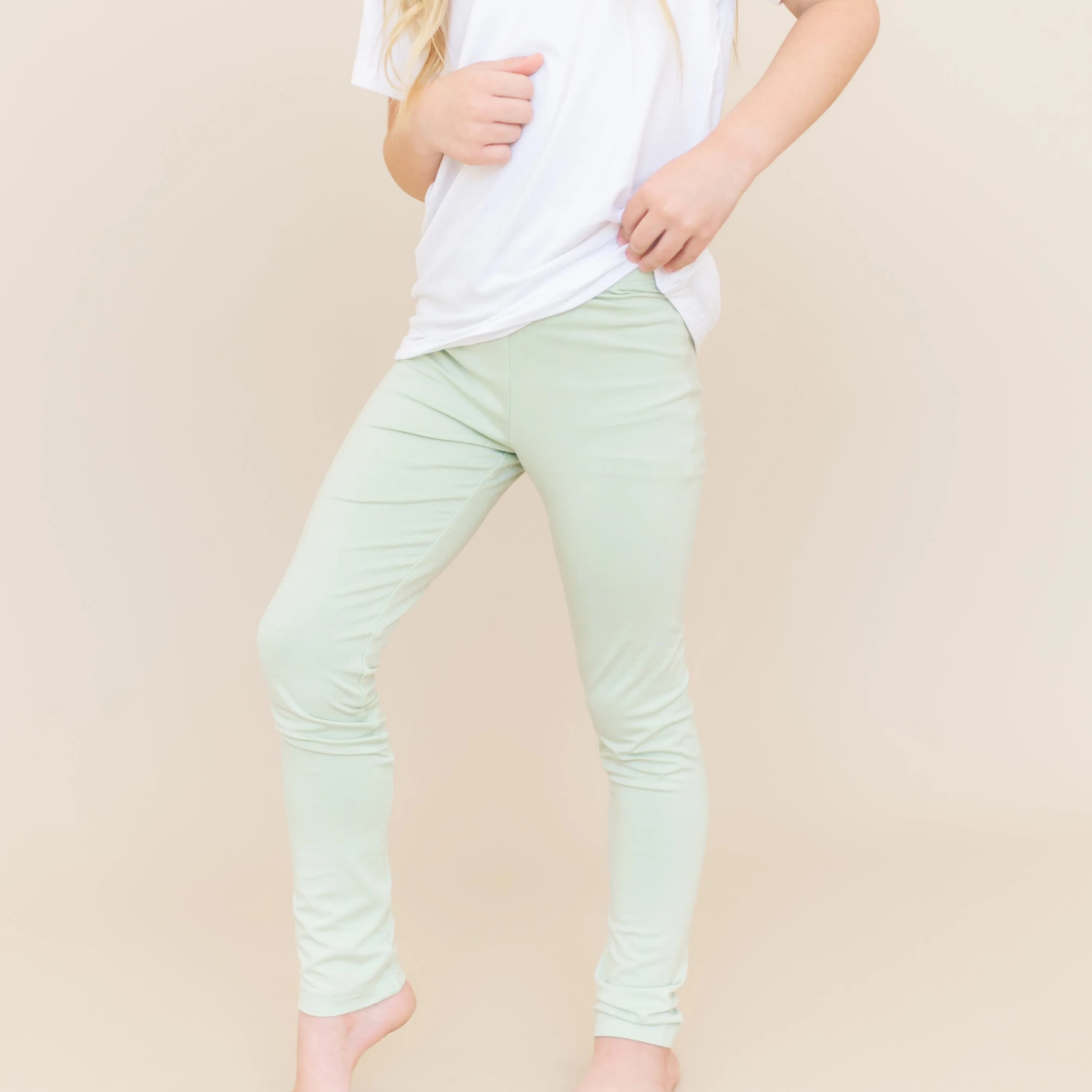 Toddler Leggings in Basil
