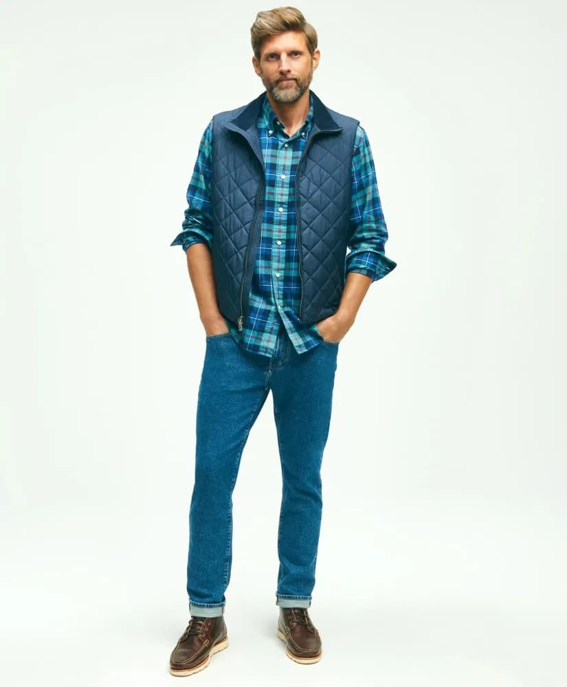 Water Repellent Diamond Quilted Vest