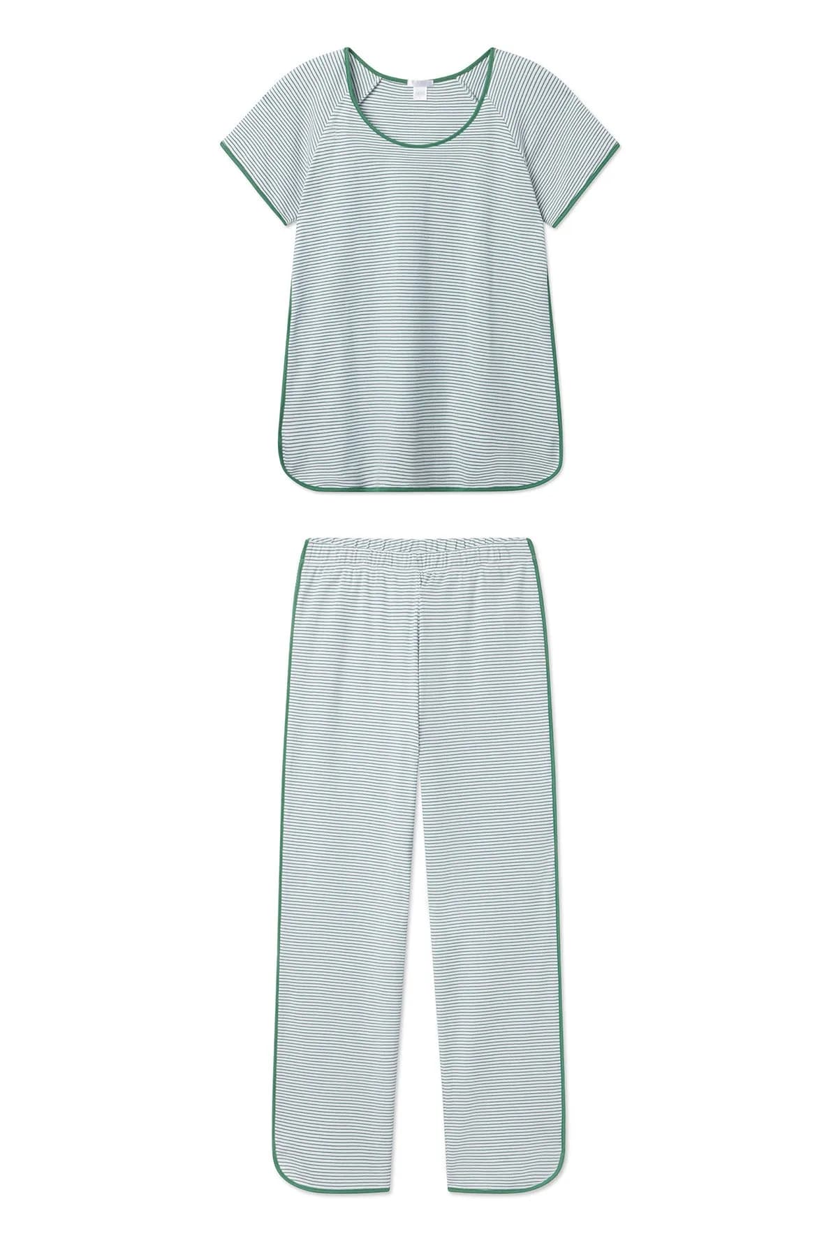 Pima Short-Long Set in Classic Green