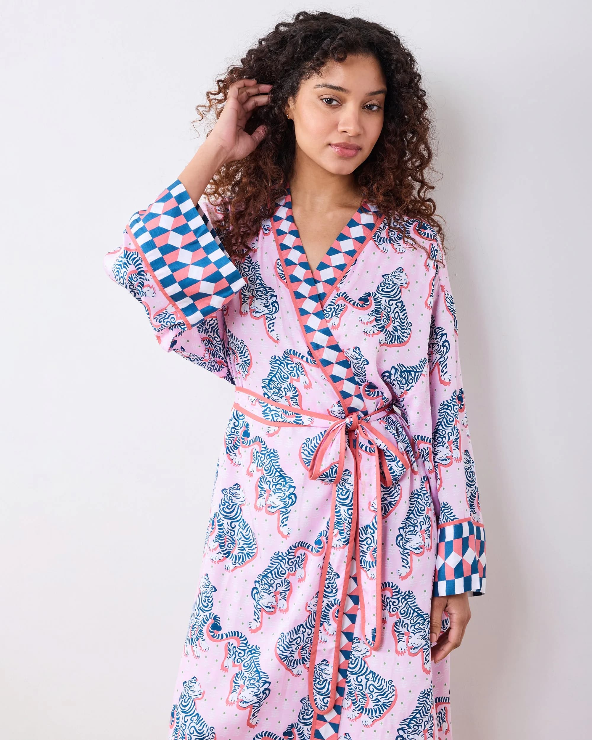 Tiger Queen - Eco Satin Robe