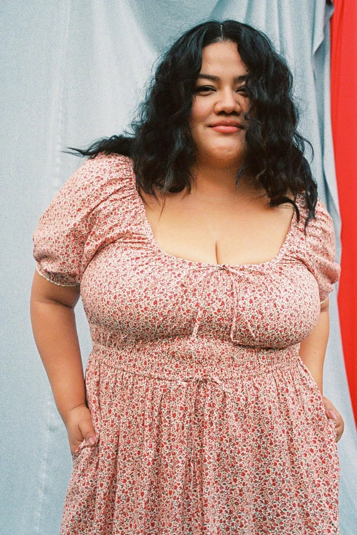 The Brynne Dress Extended | Maroon Calico