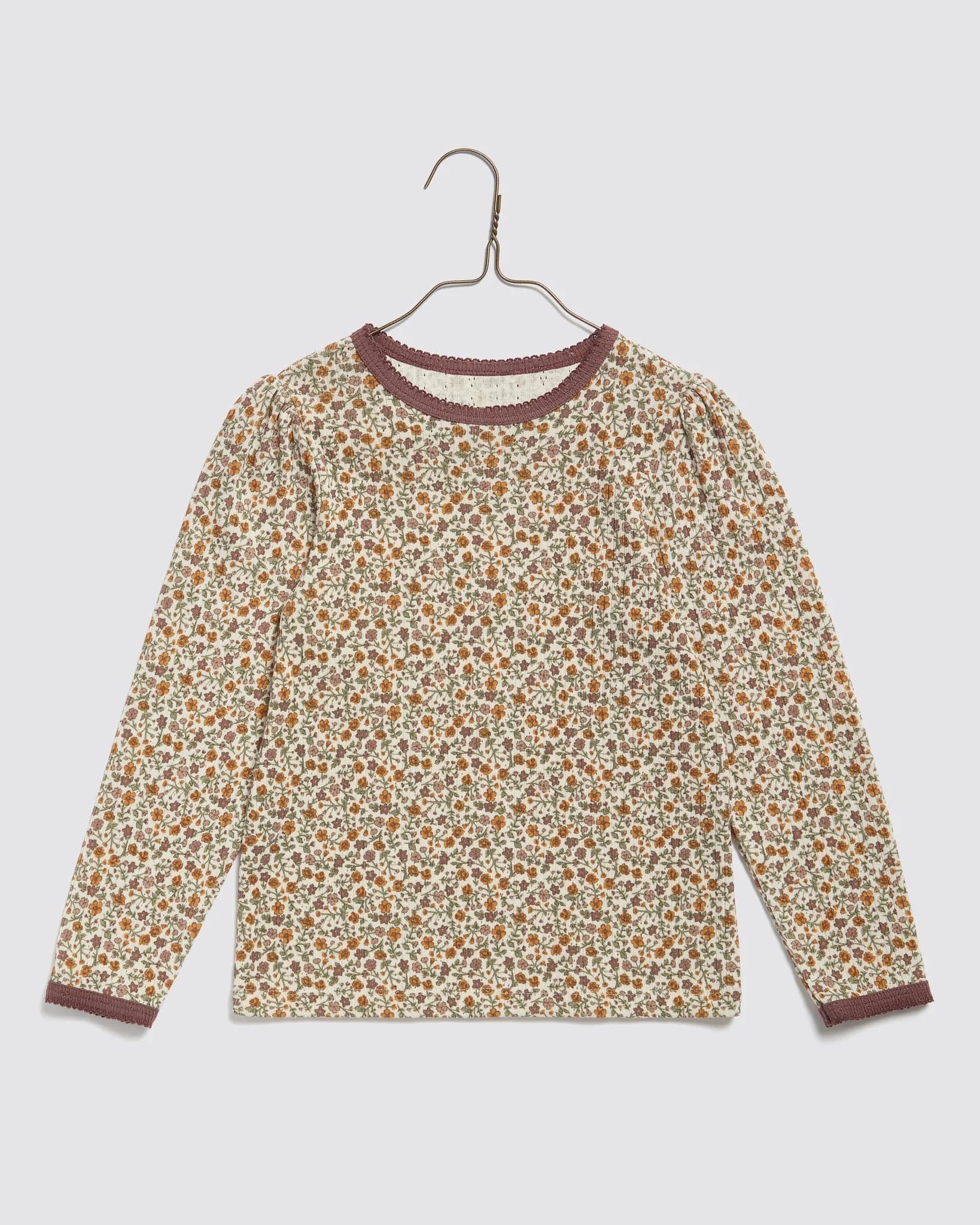 Organic Pointelle T-shirt - Prairie Floral