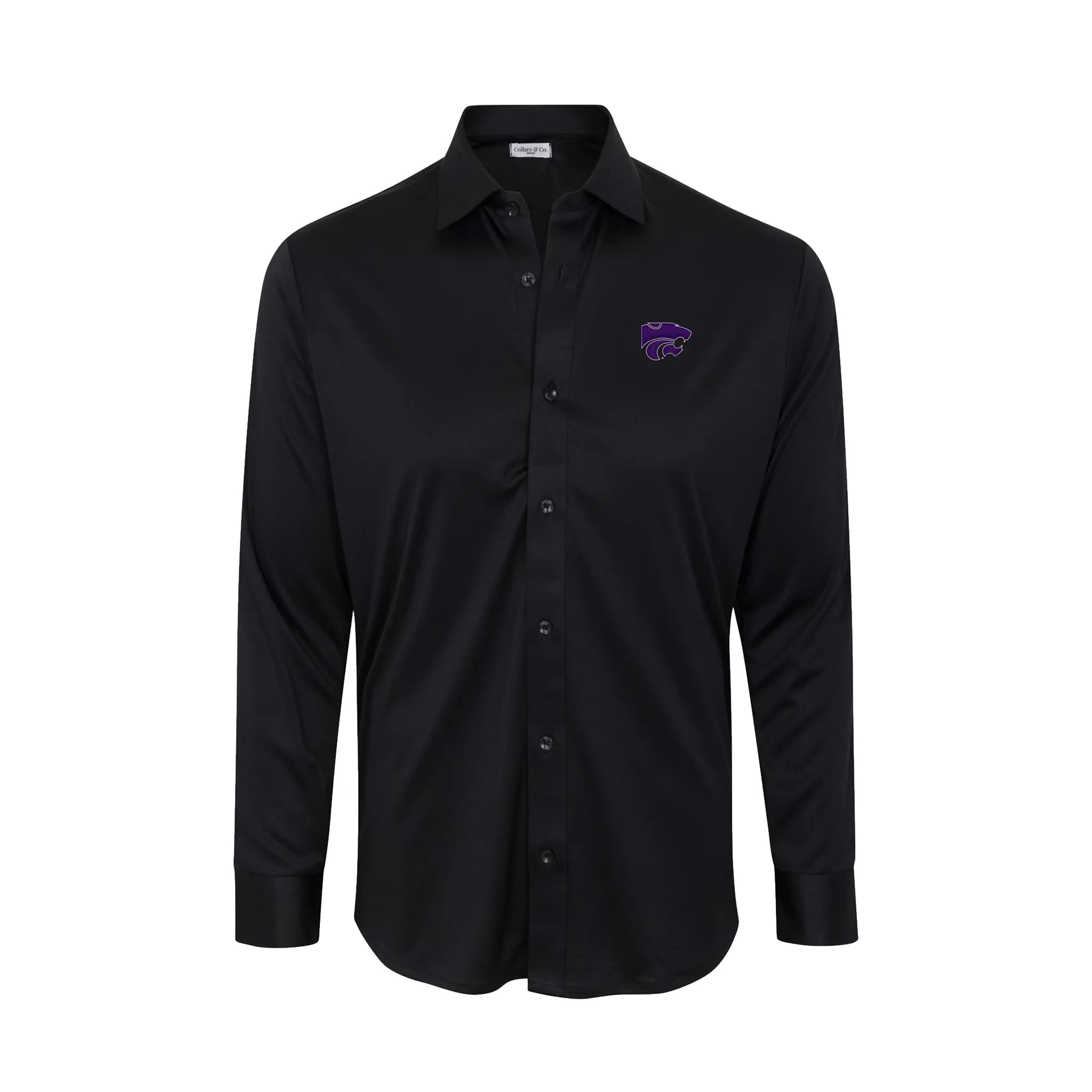 K-State Quattro Flex Dress Shirt with Semi-Spread Collar