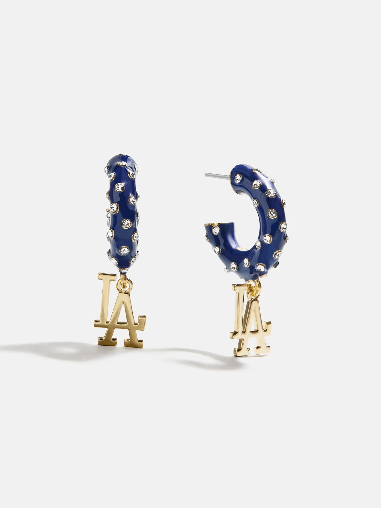 MLB Enamel Hoop Earrings