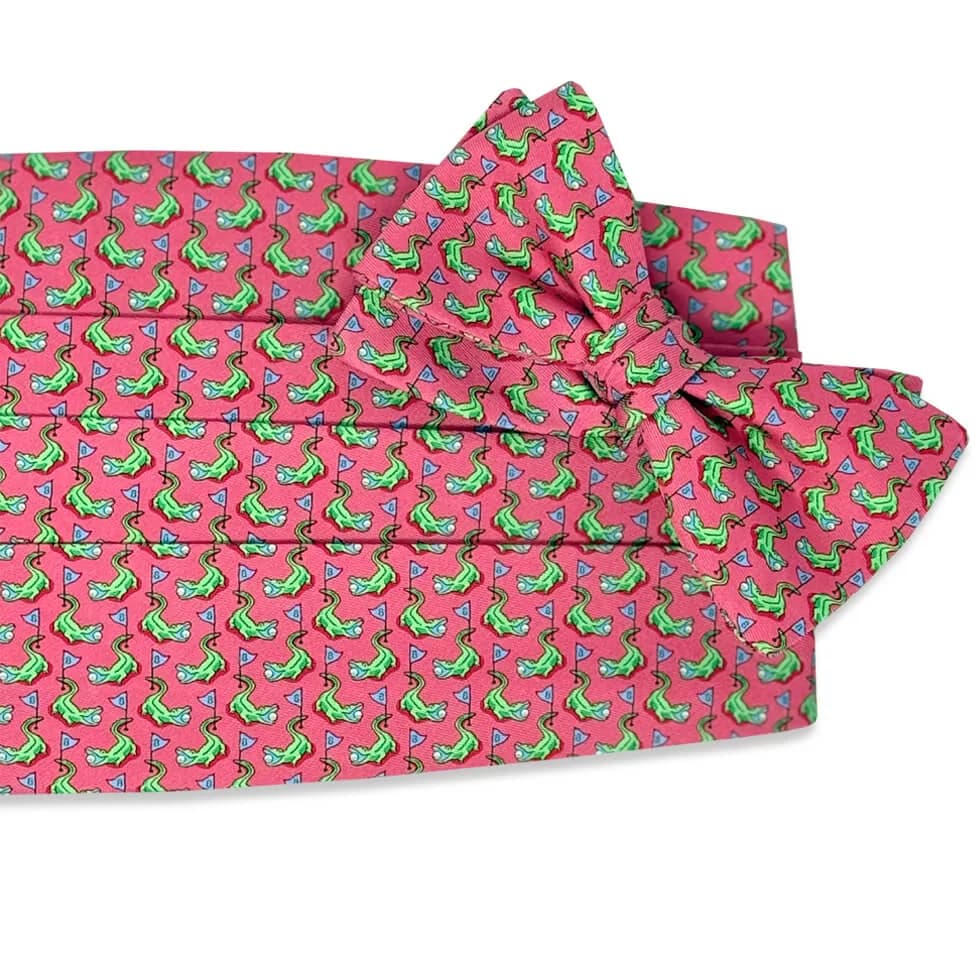 Hazard on Eight: Cummerbund Set - Coral