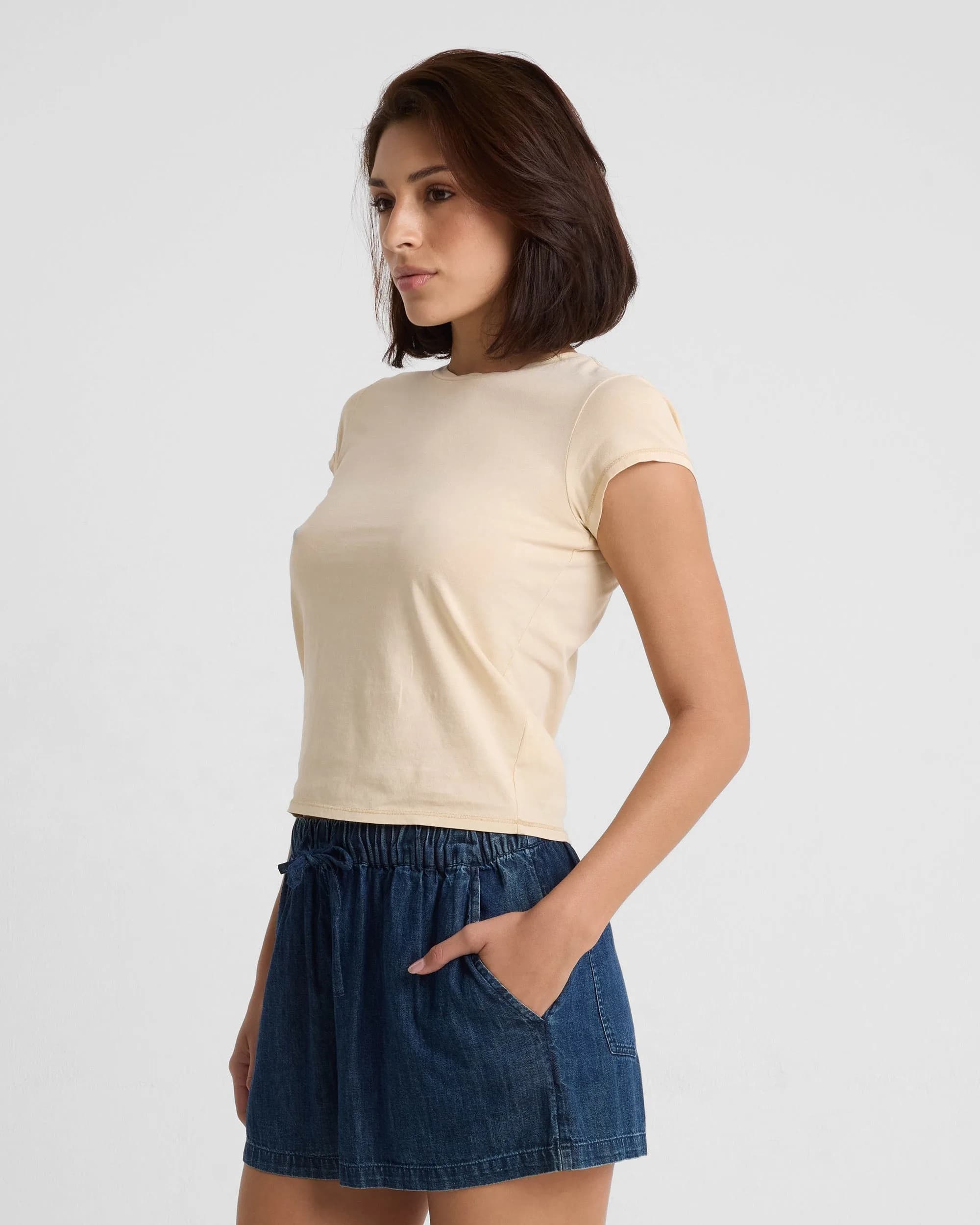 Women's Lived In Stone Wash Short Sleeve Tee