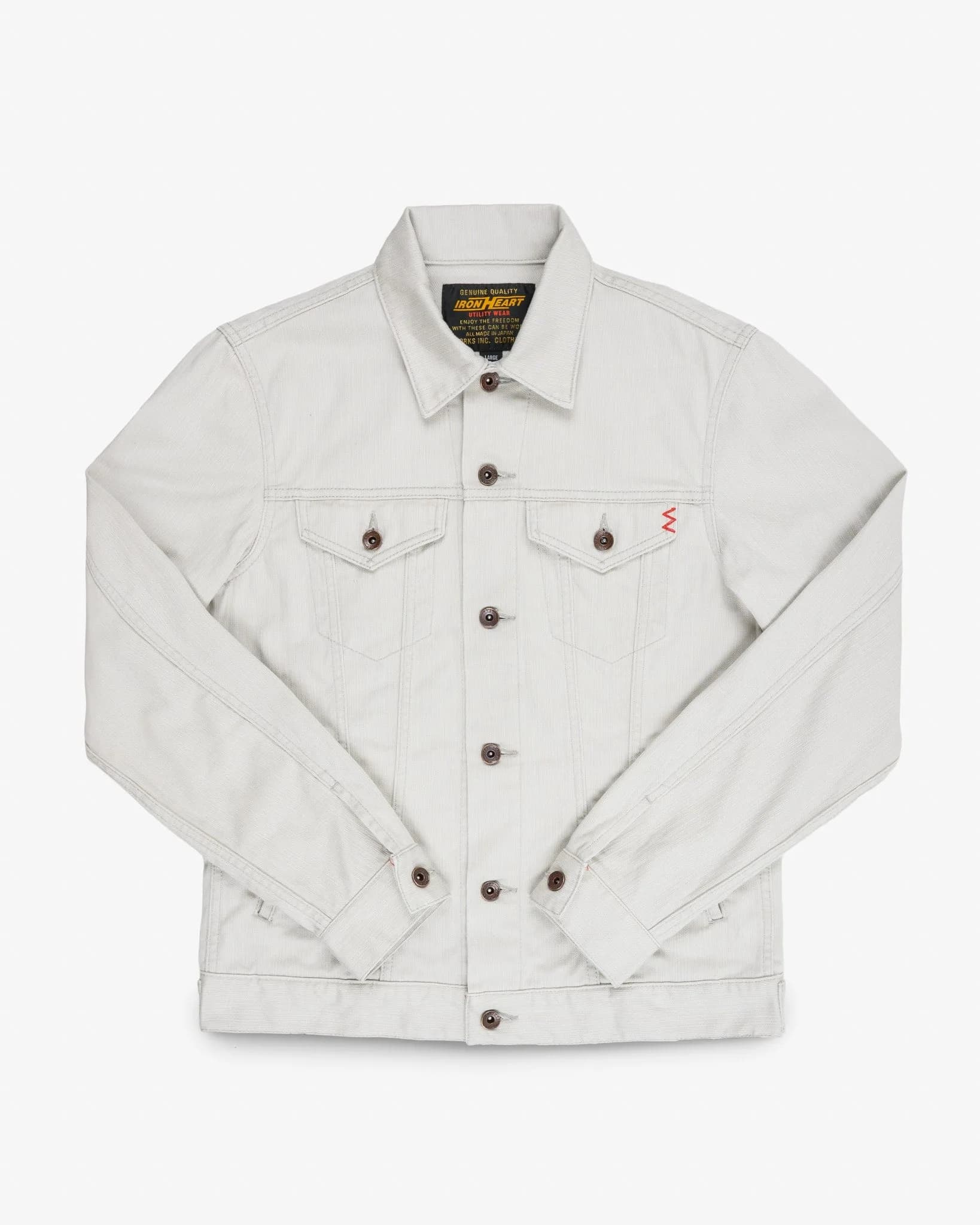 11oz Piqué Modified Type III Jacket - Light Grey