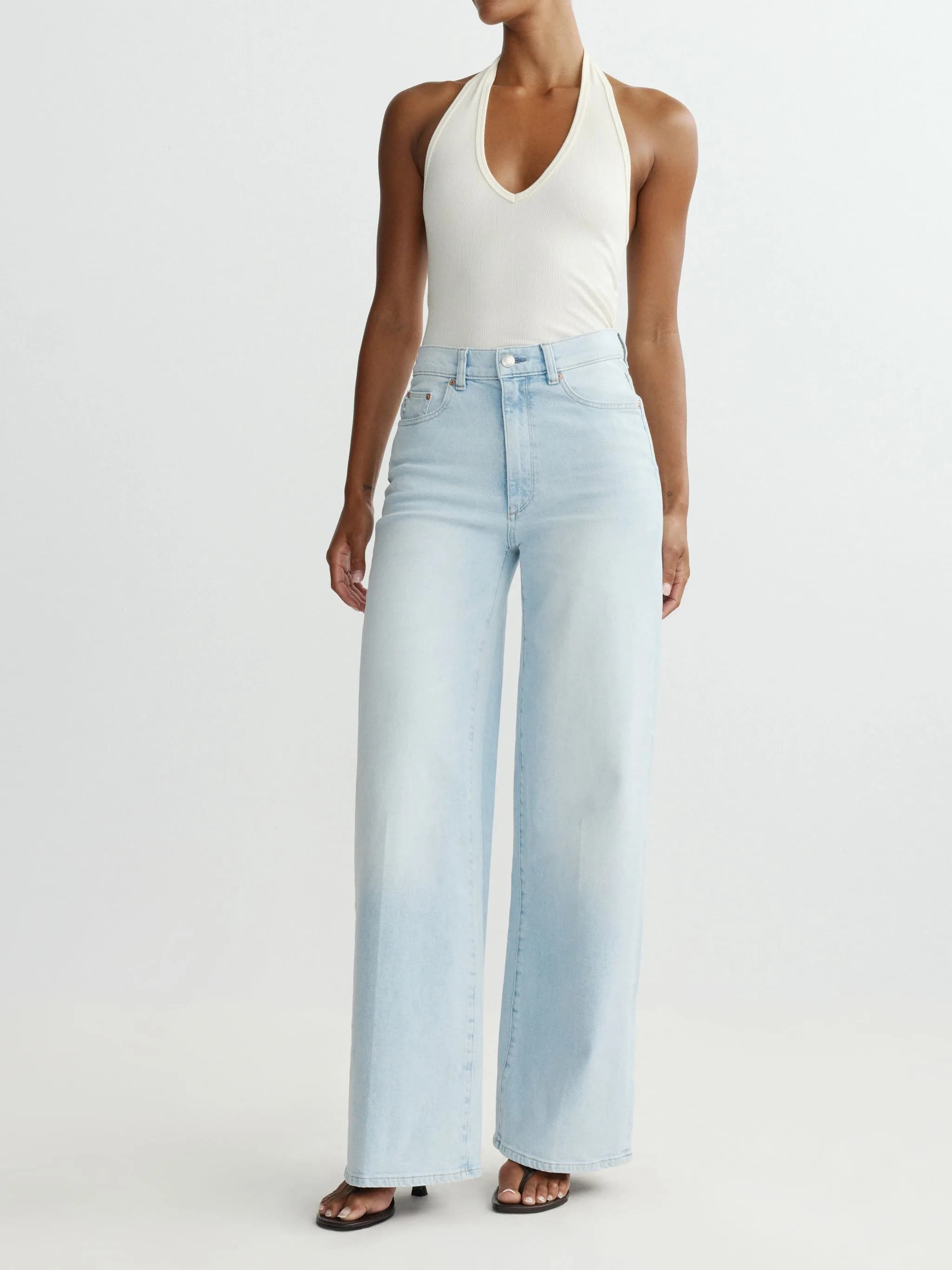 Hepburn Wide Leg High Rise 32" Jeans