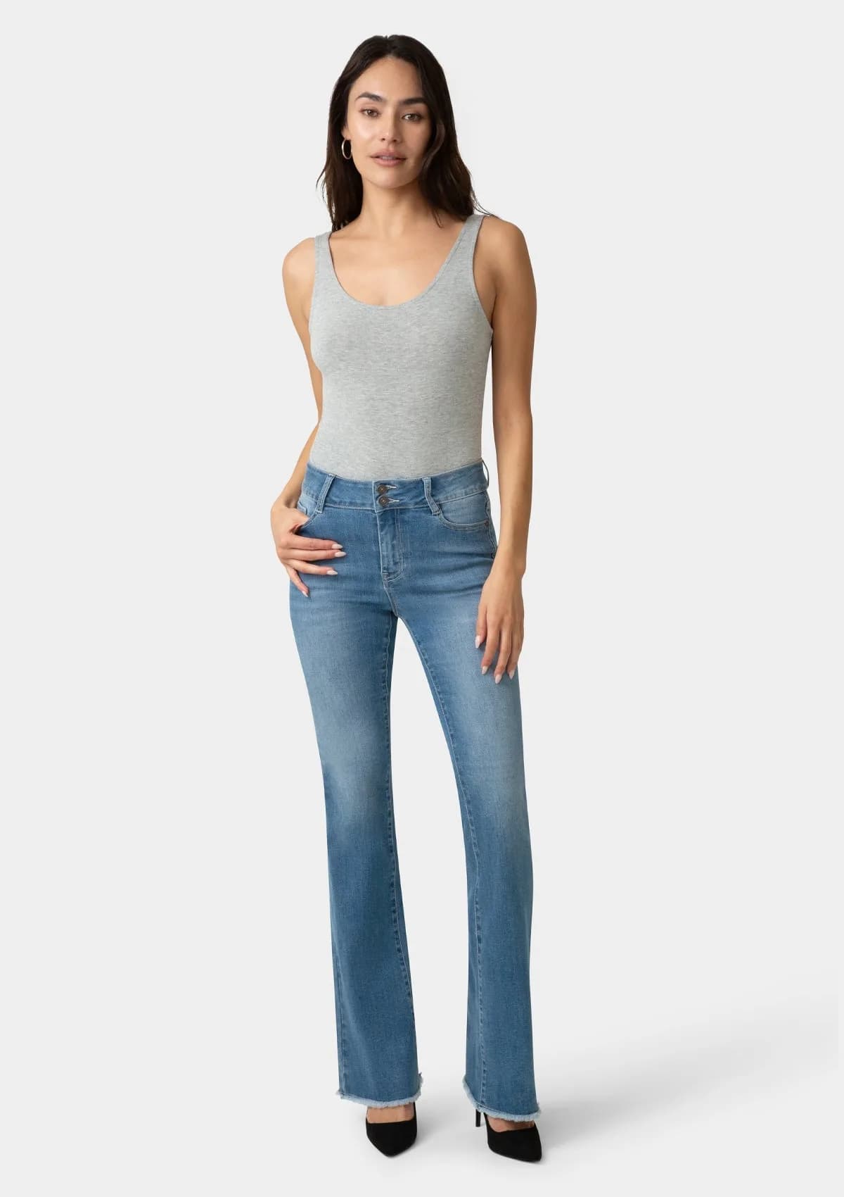 Kellie Mid Rise Bootcut Jeans