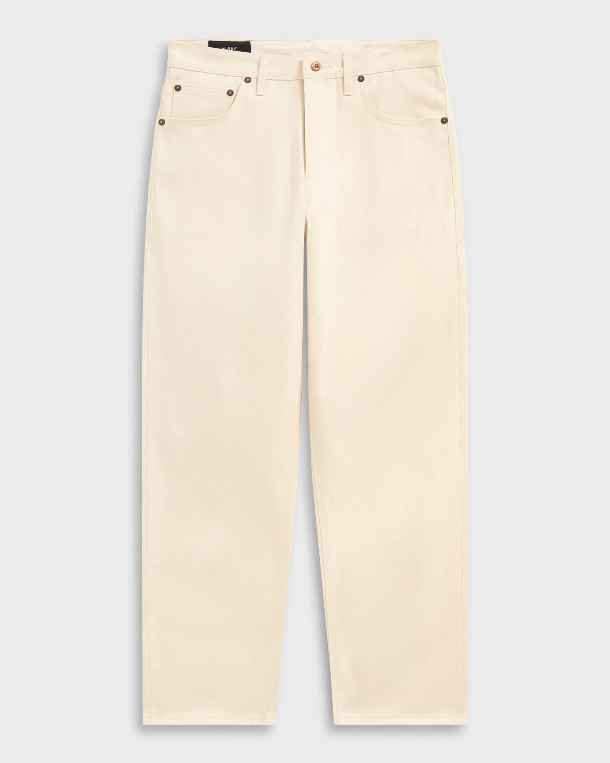 The Morgans – Wide Leg Ecru Denim Jeans