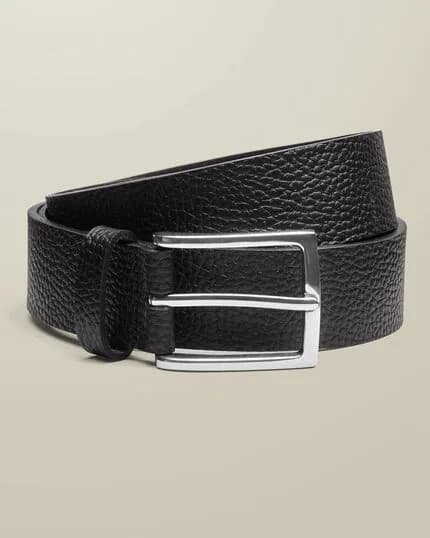 Details About Product: Textured Leather Chino Belt