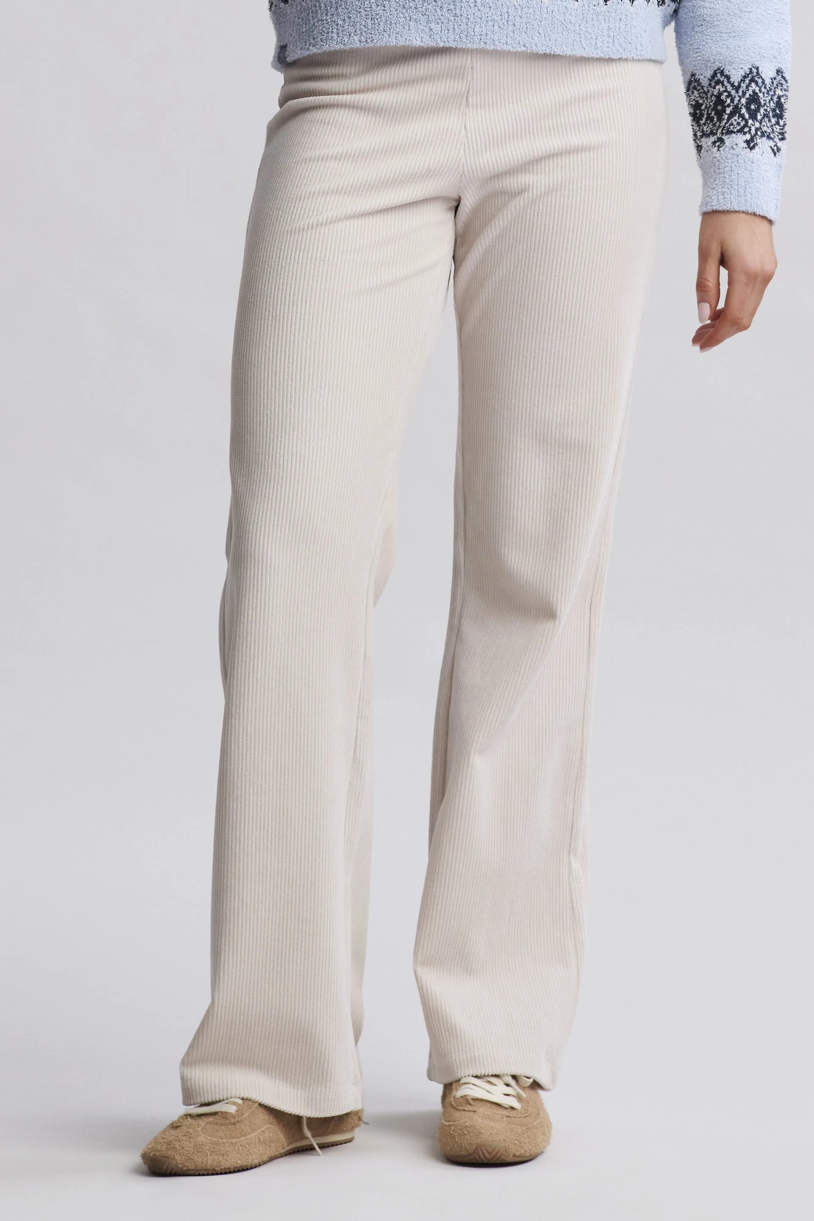 Stretch Cord Wide Leg Pant