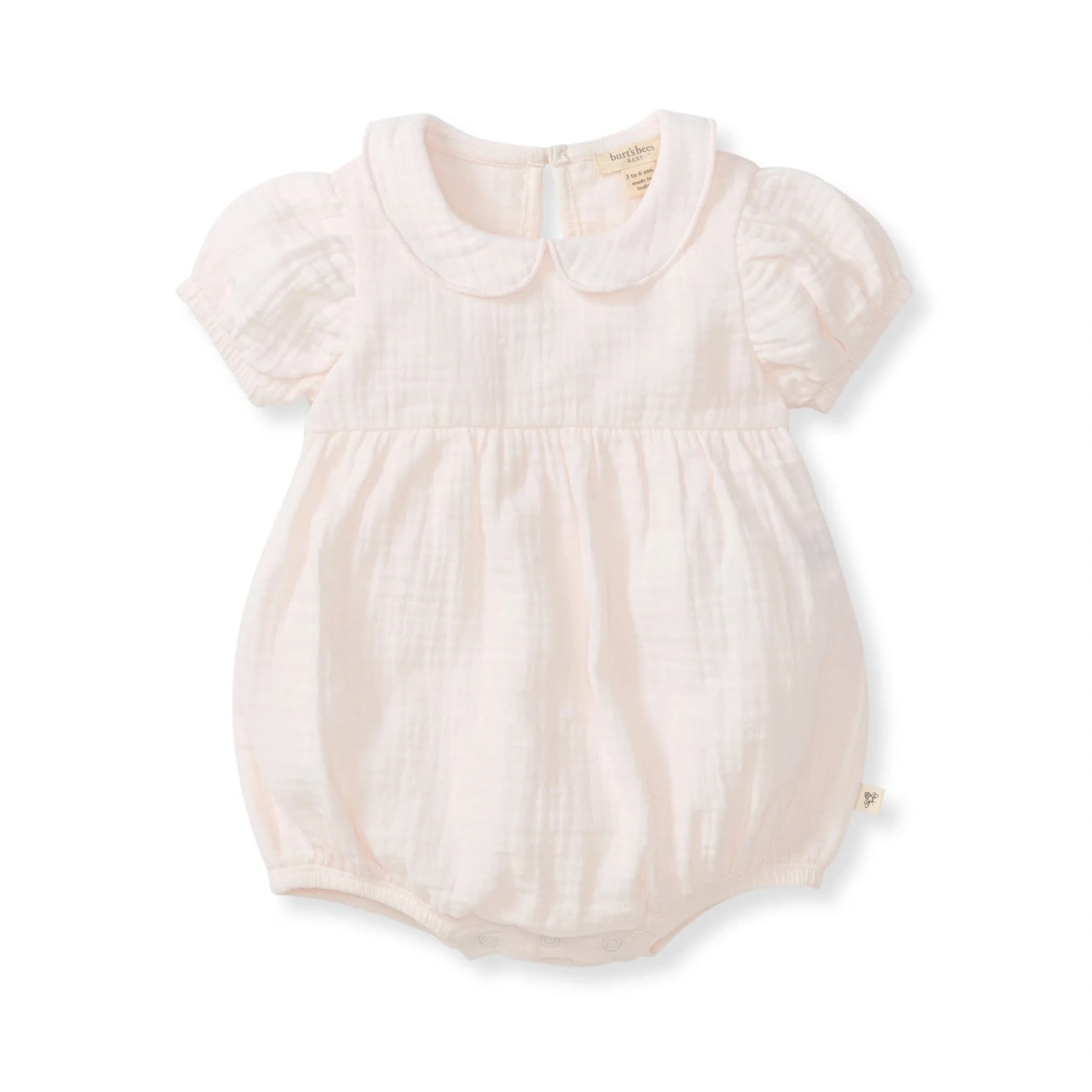 Baby Girl Classic Gauze Bubble Romper