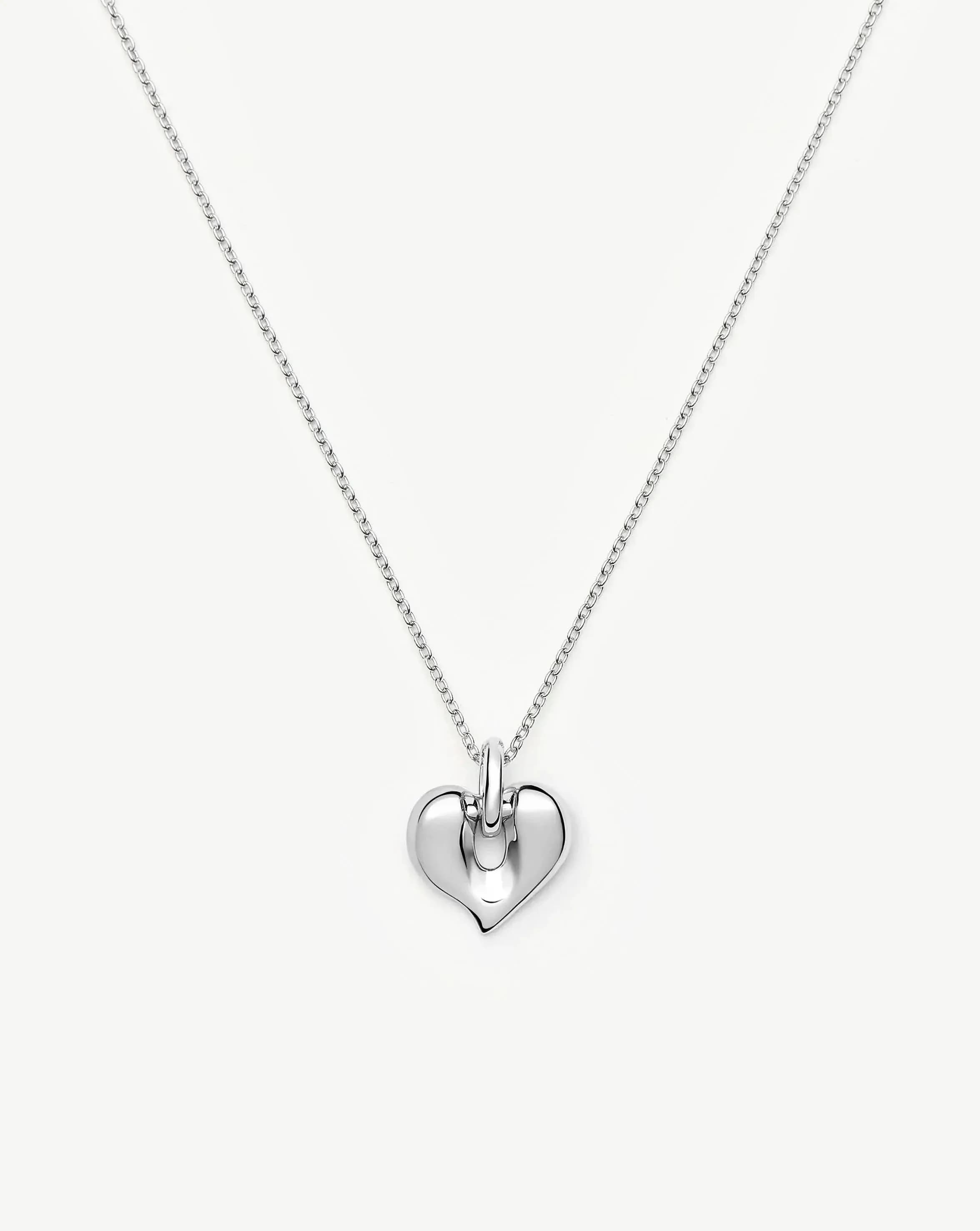 Molten Heart Pendant Necklace