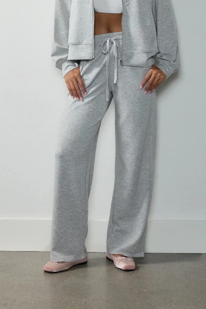 Wide-leg Scuba Sweatpants