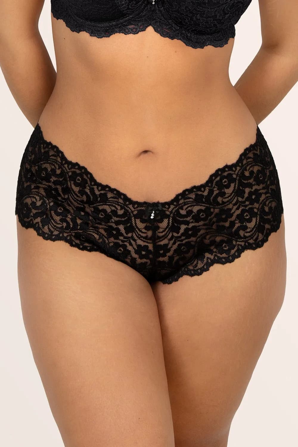 Signature Lace Cheeky Panty 2 Pack | Black