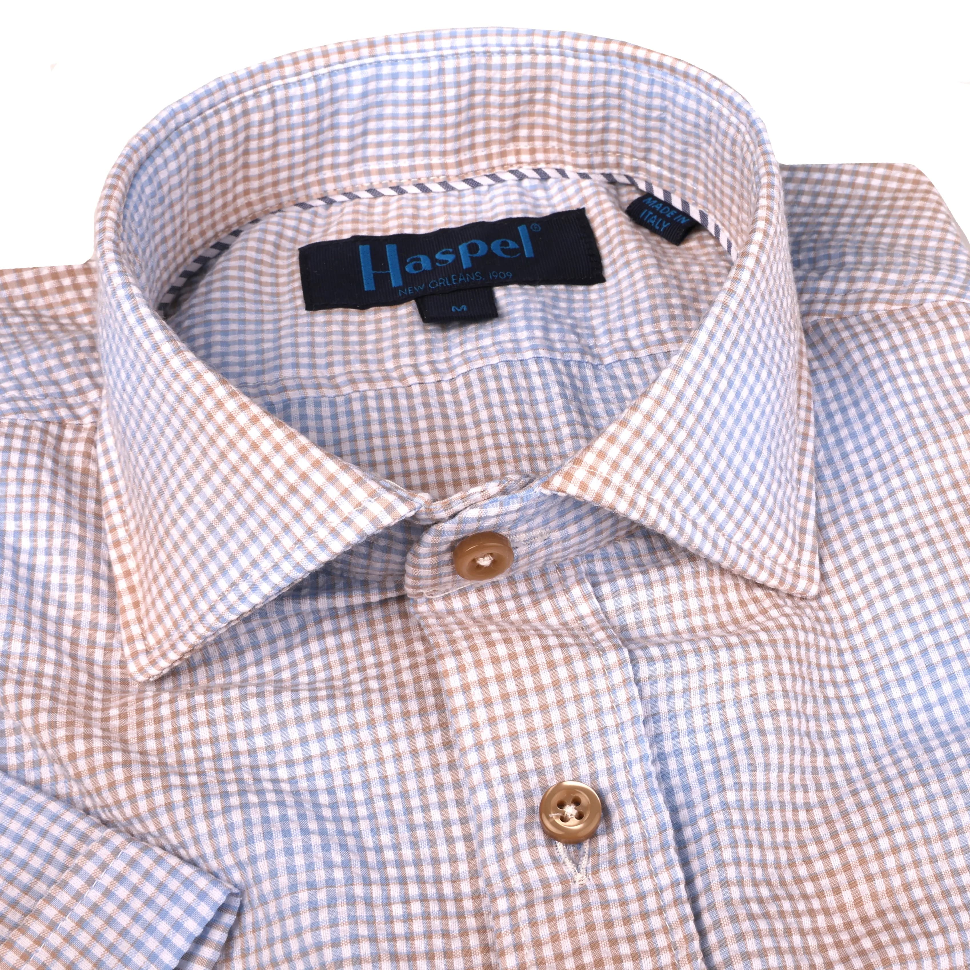 Freret Blue & Brown Mini Melange Check