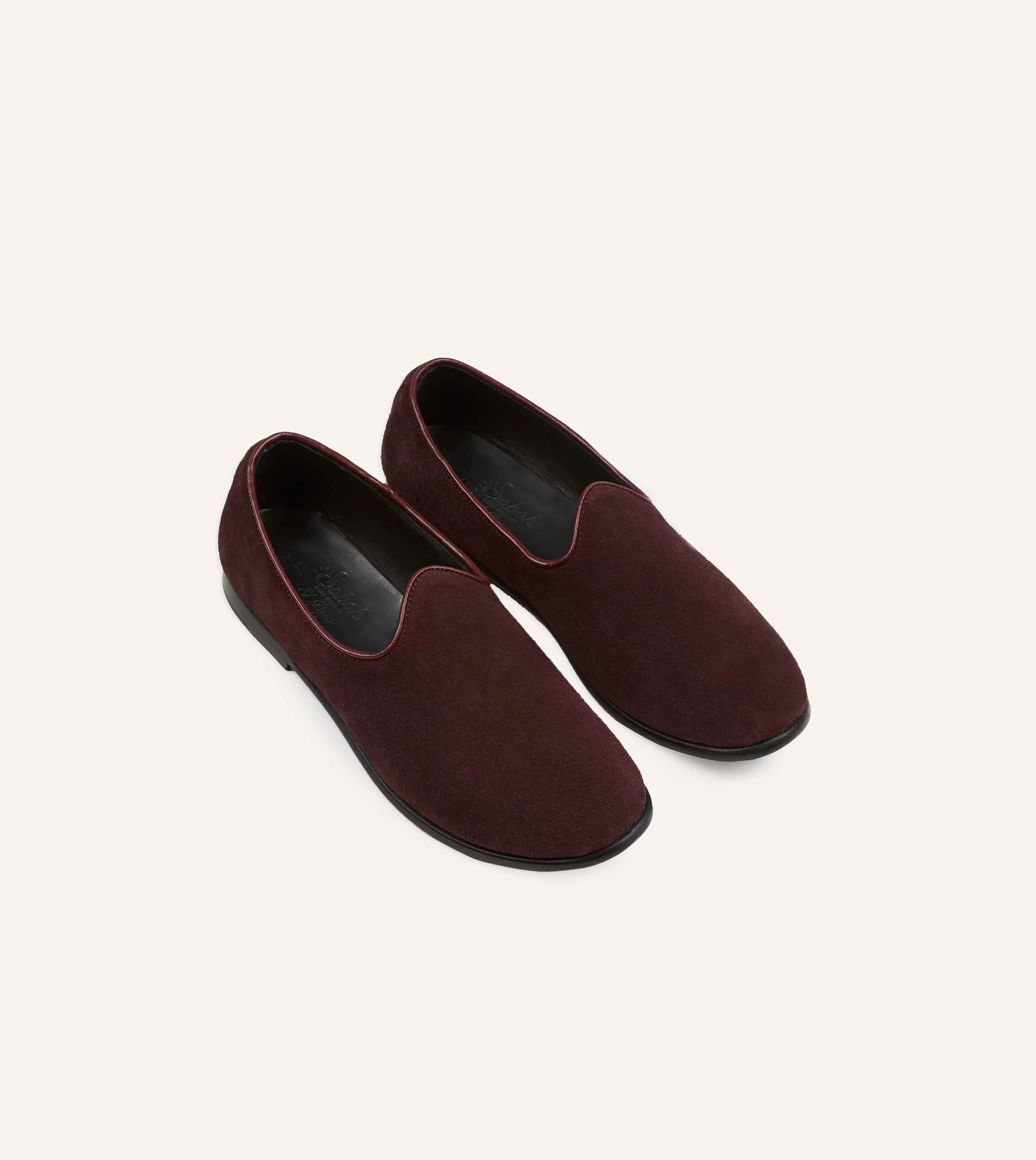 Burgundy Suede Bolo Shoe