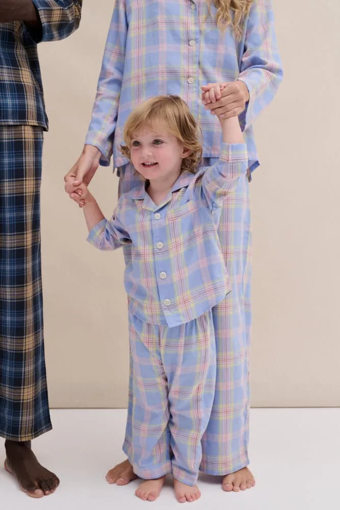 Kids 402 Long Pyjama Set Lightweight Flannel