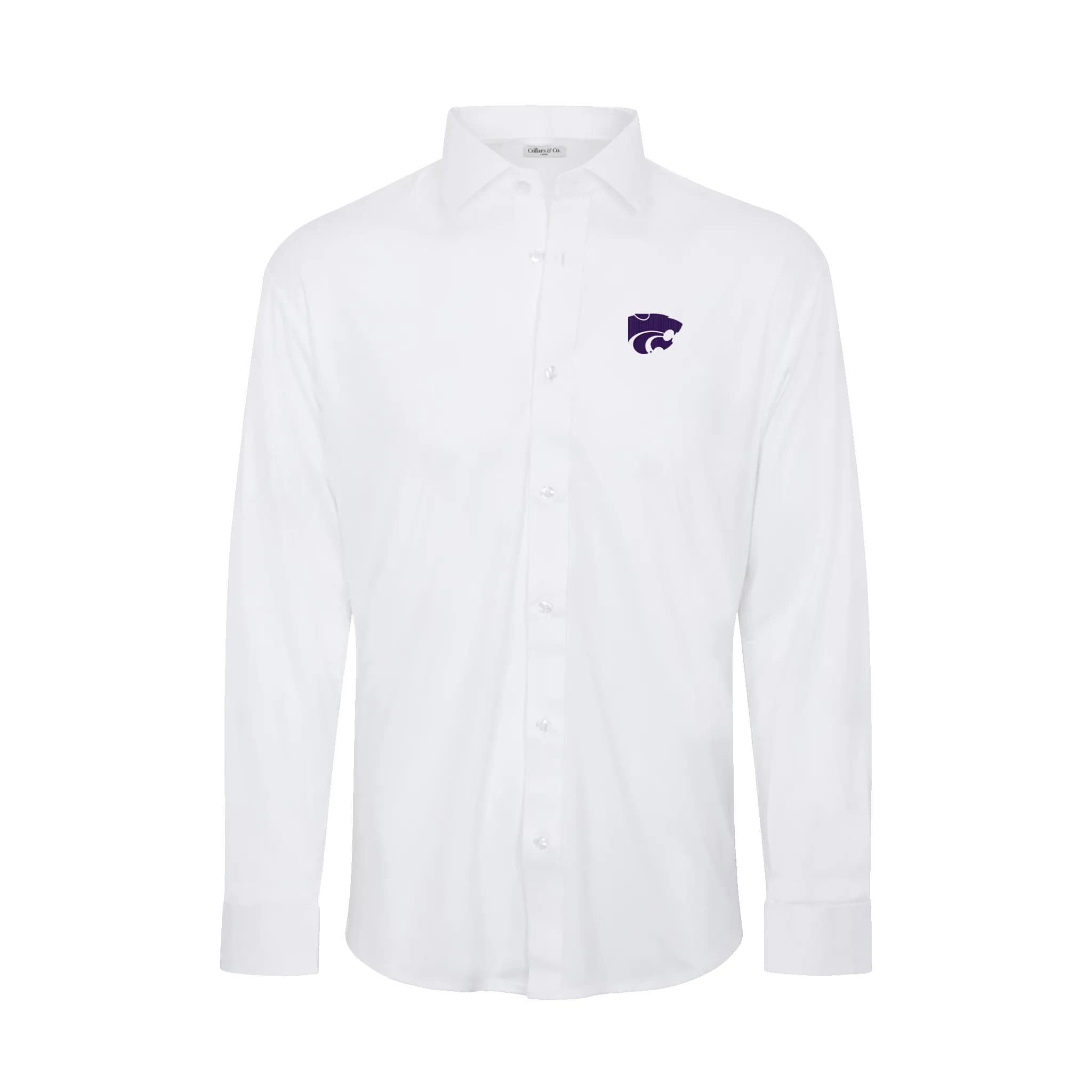 K-State Quattro Flex Dress Shirt with Semi-Spread Collar