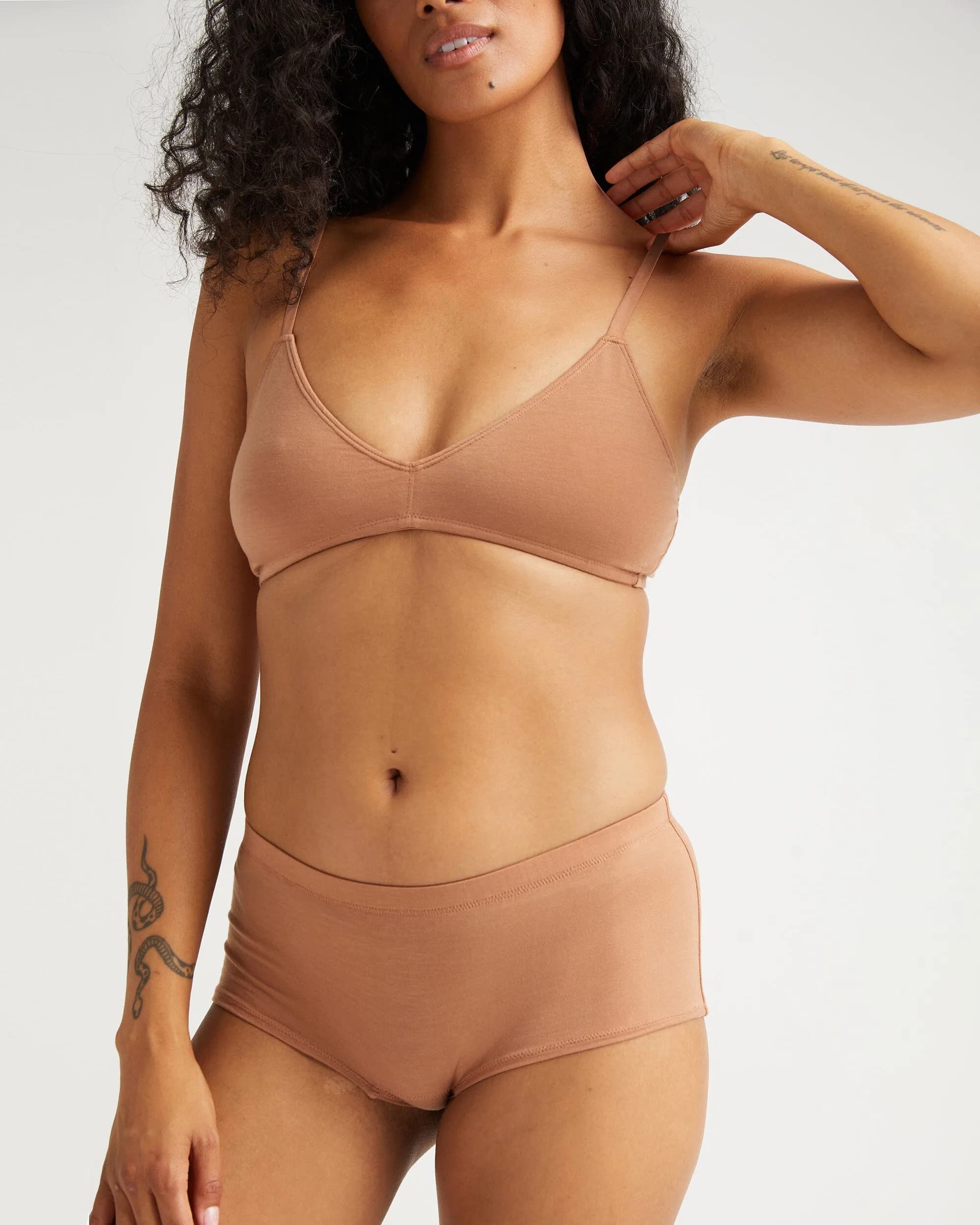 Womens Stretch Lyocell Boyshort - Tencel Lyocell Jersey