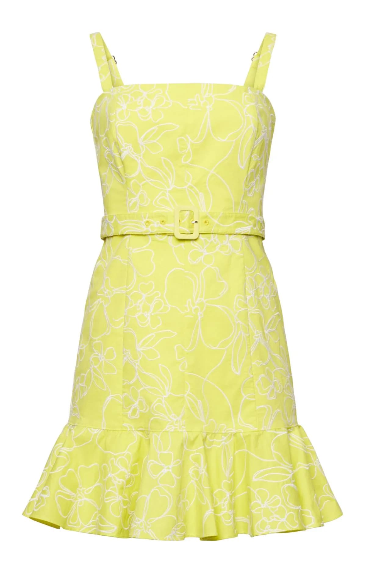 Embroidered Malva Floral Tonya Dress